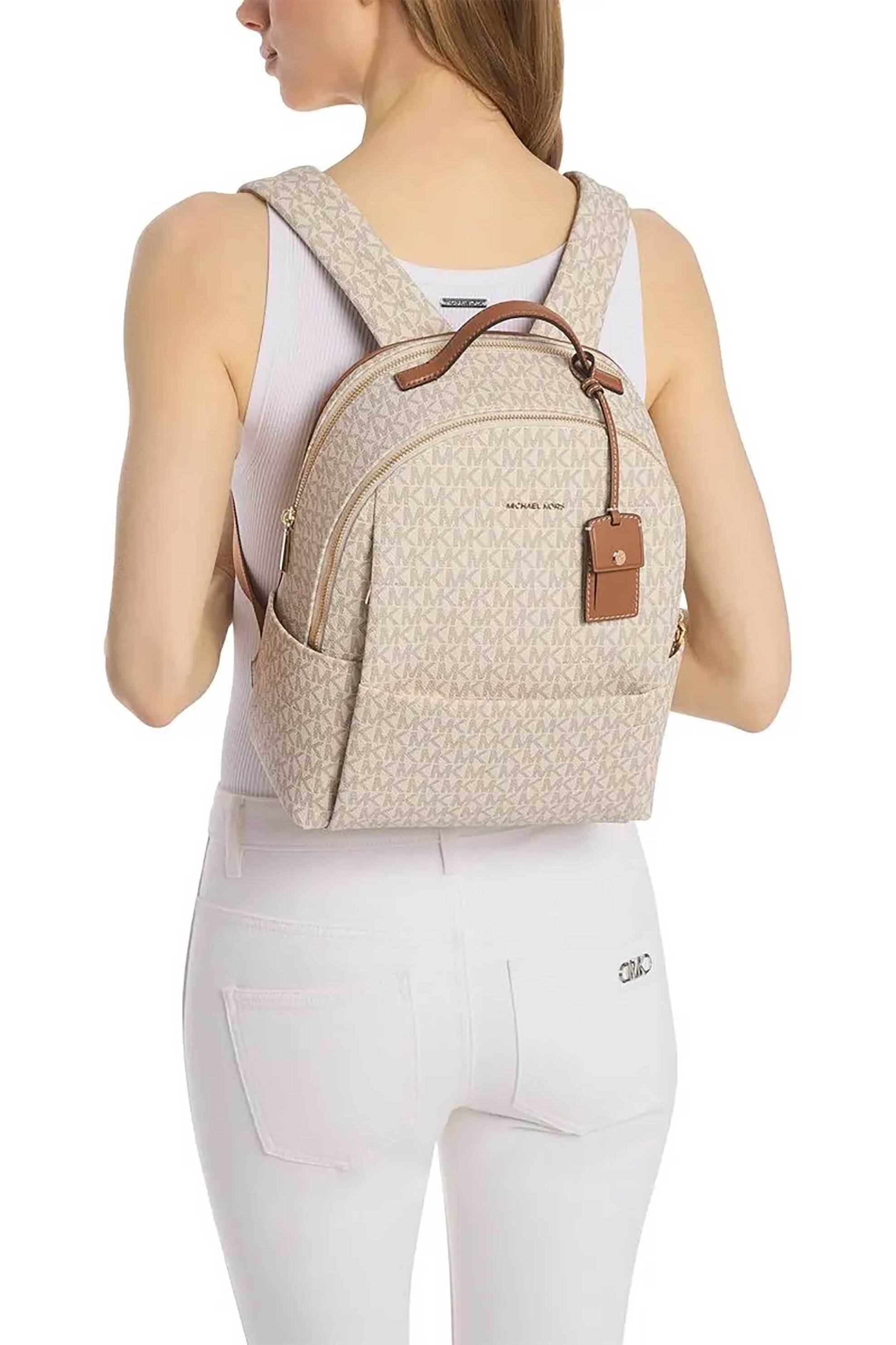 Michael Kors γυναικείο backpack με all-over monogram "Sable" - 30T5G3XB2B Εκρού φωτογραφία