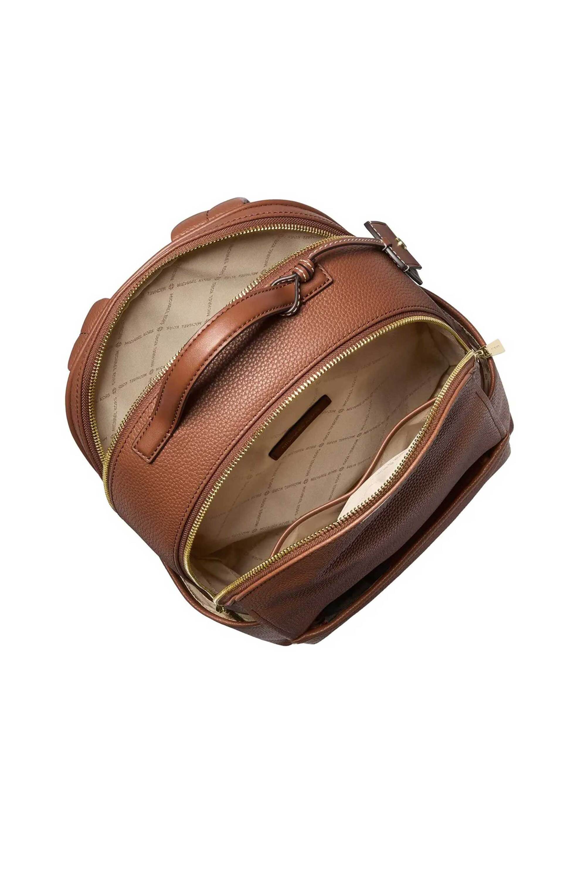 Michael Kors γυναικείο backpack με μεταλλικό λογότυπο "Sable" - 30T5G3XB2L Ταμπά φωτογραφία