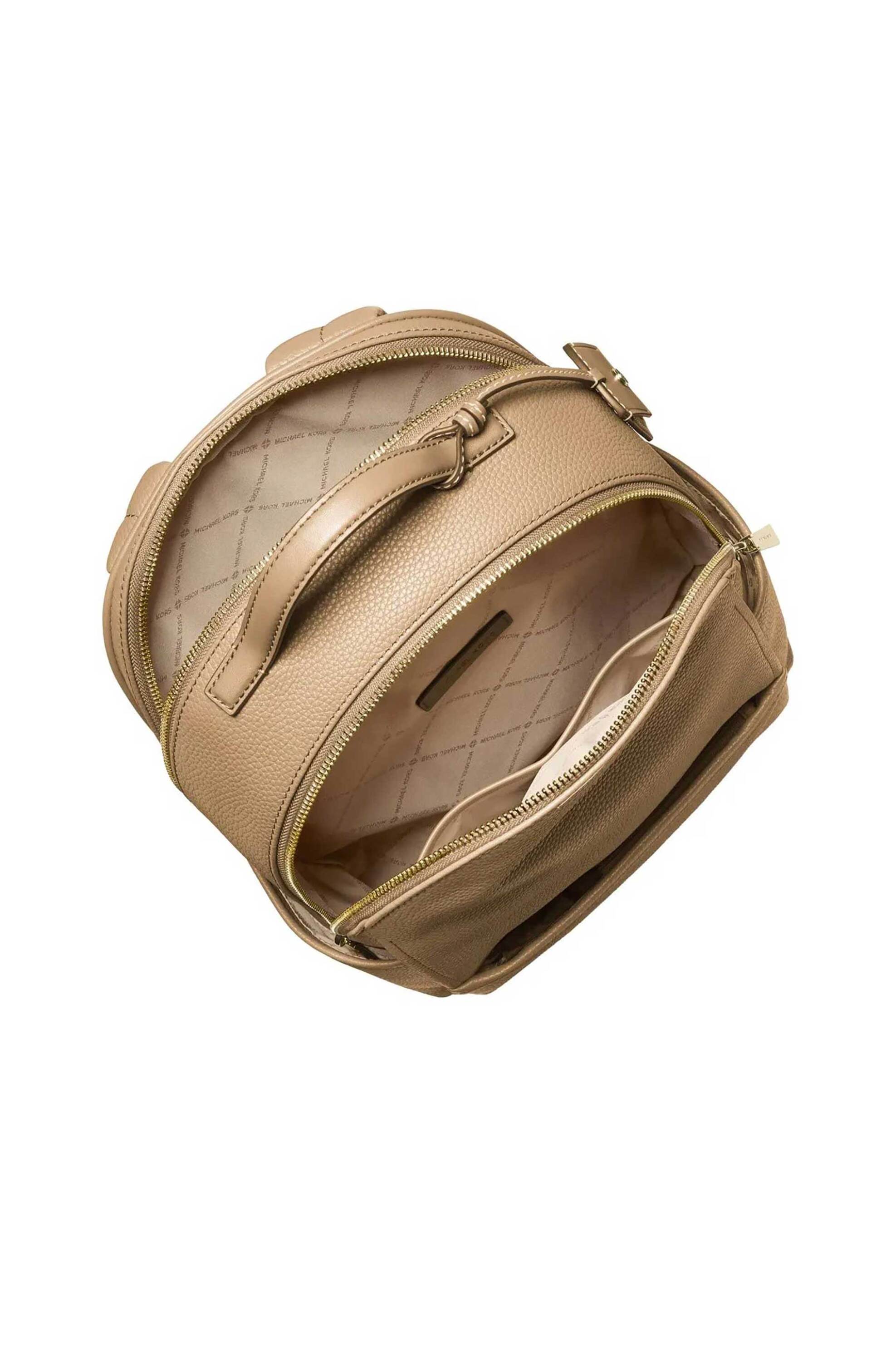 Michael Kors γυναικείο backpack με μεταλλικό λογότυπο "Sable" - 30T5G3XB2L Μπεζ φωτογραφία