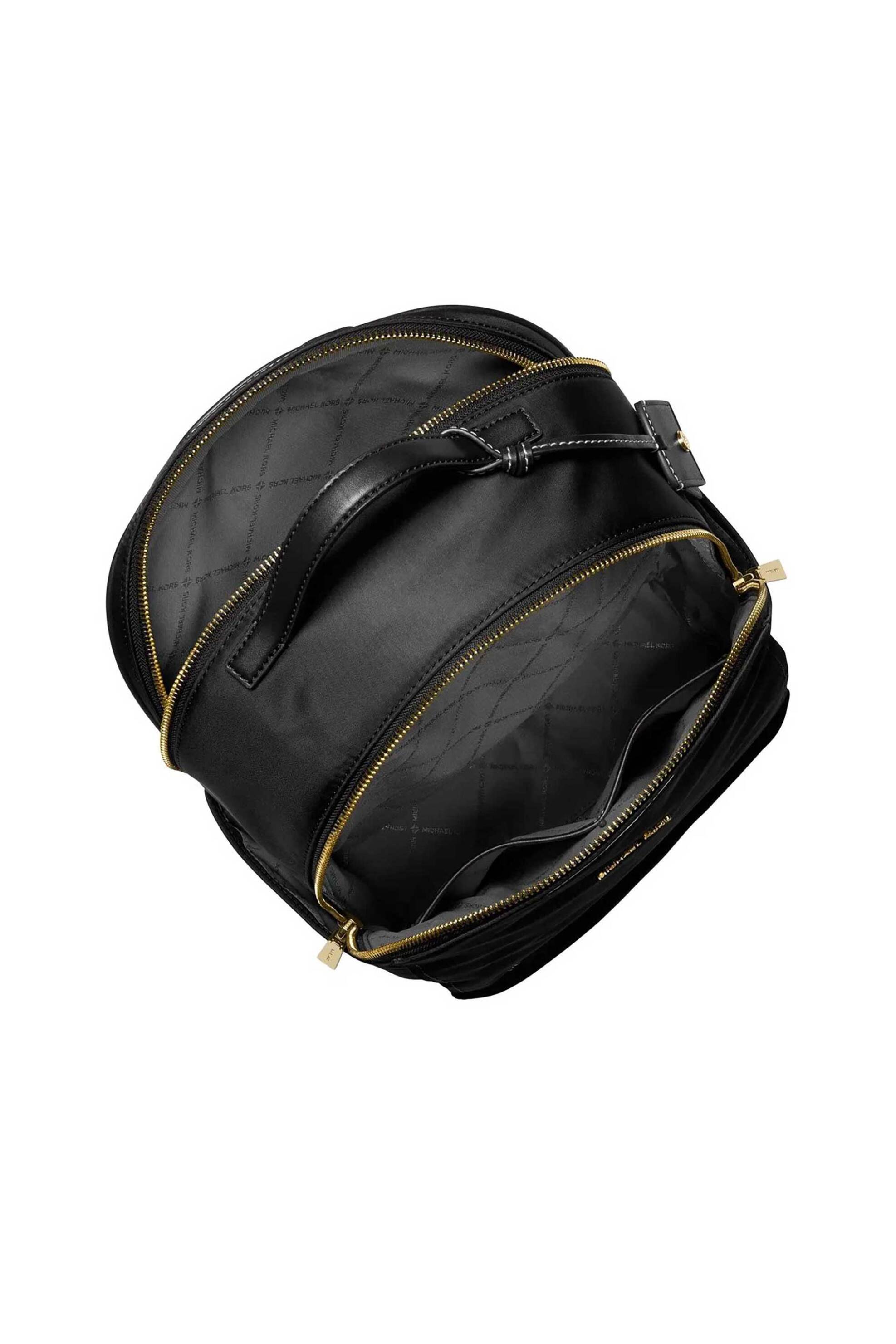 Michael Kors γυναικείο backpack με μεταλλικό λογότυπο "Sable" - 30T5G3XB3C Μαύρο φωτογραφία