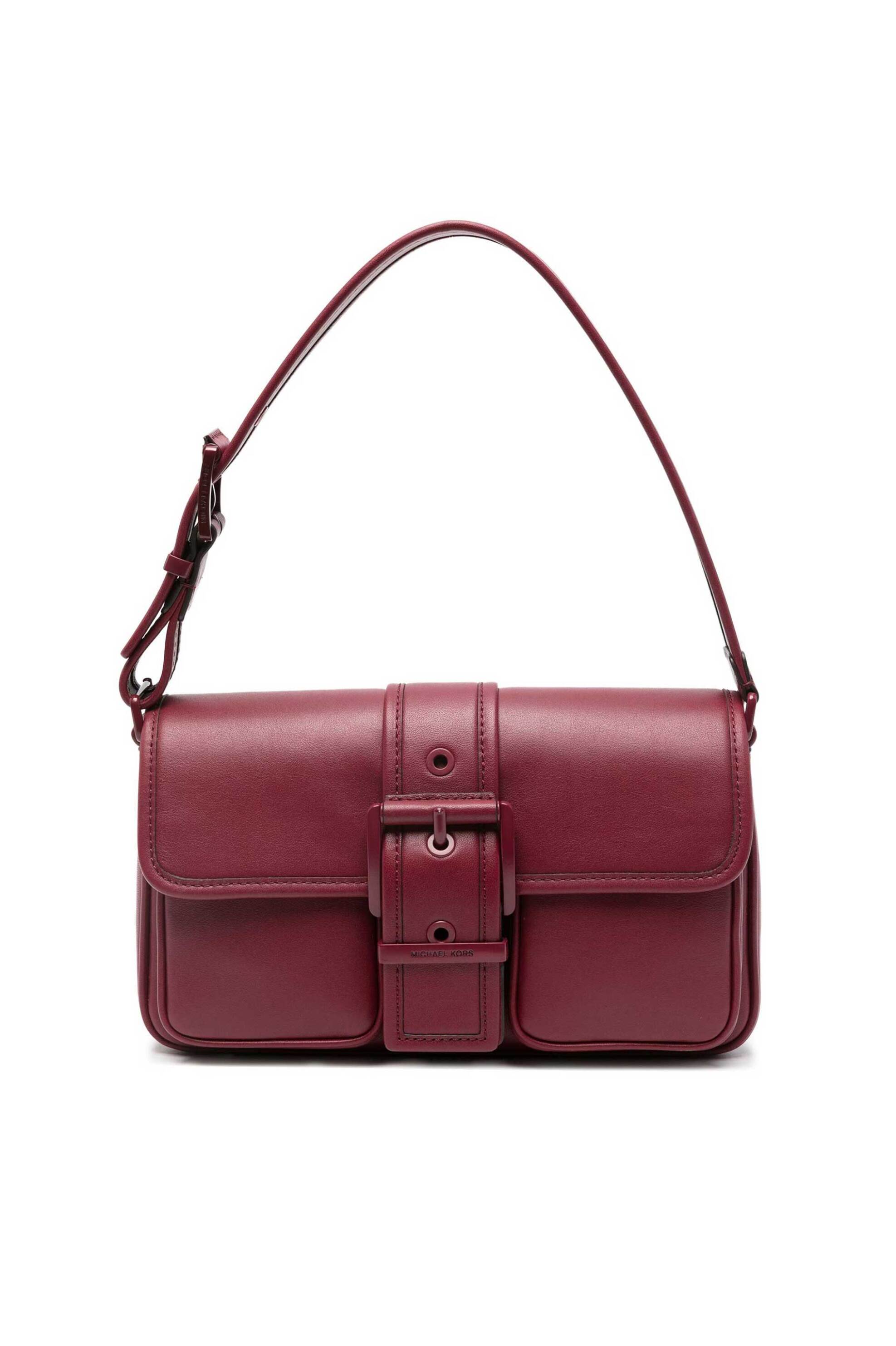 Michael Kors γυναικεία τσάντα χειρός με αγκράφα "Colby" - 30T5TBAL2L Βυσσινί