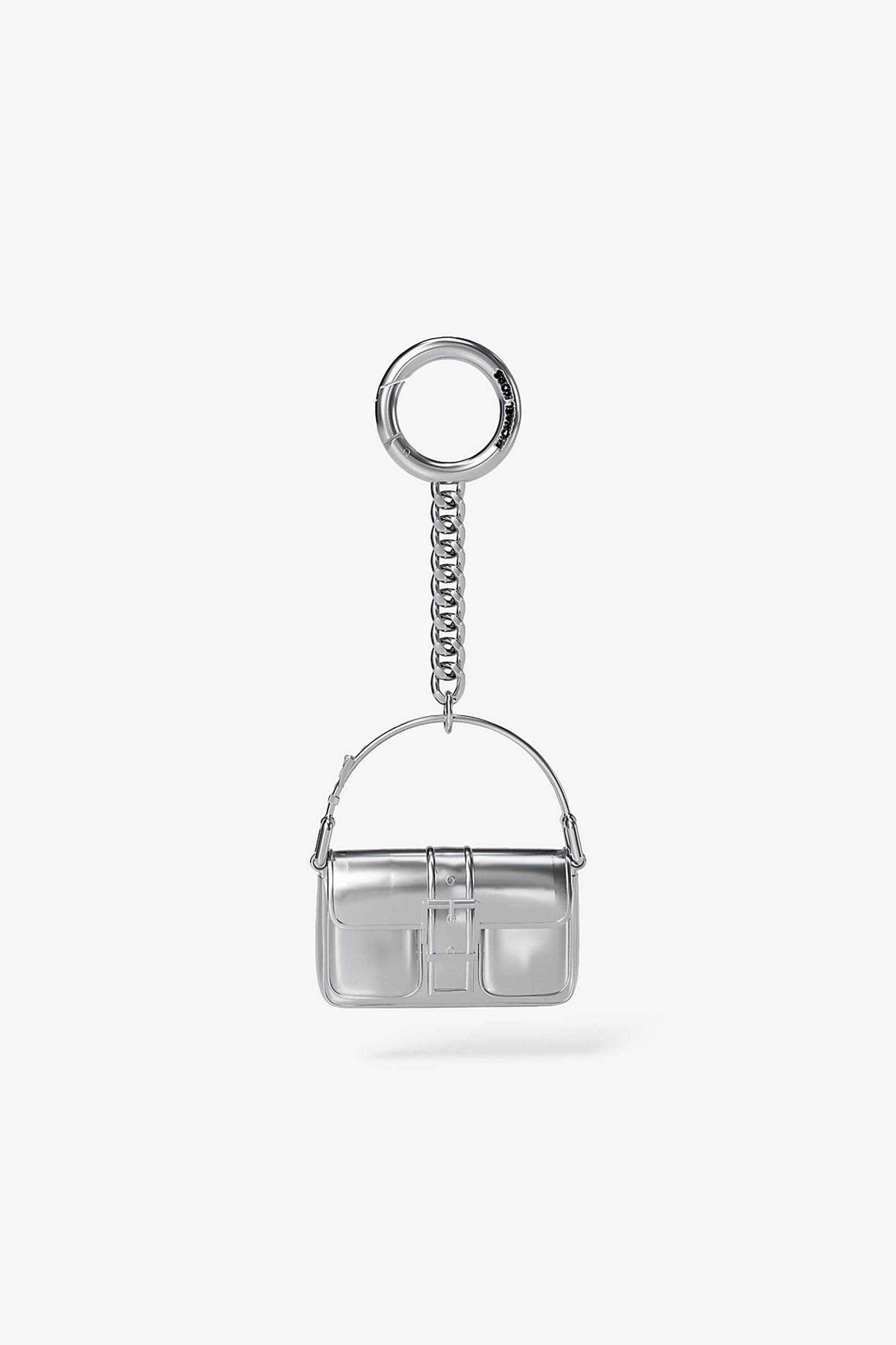 MICHAEL KORS Michael Kors γυναικείο μπρελόκ για διακόσημη τσάντας "Colby" - 32T5SF4K0O Ασημί