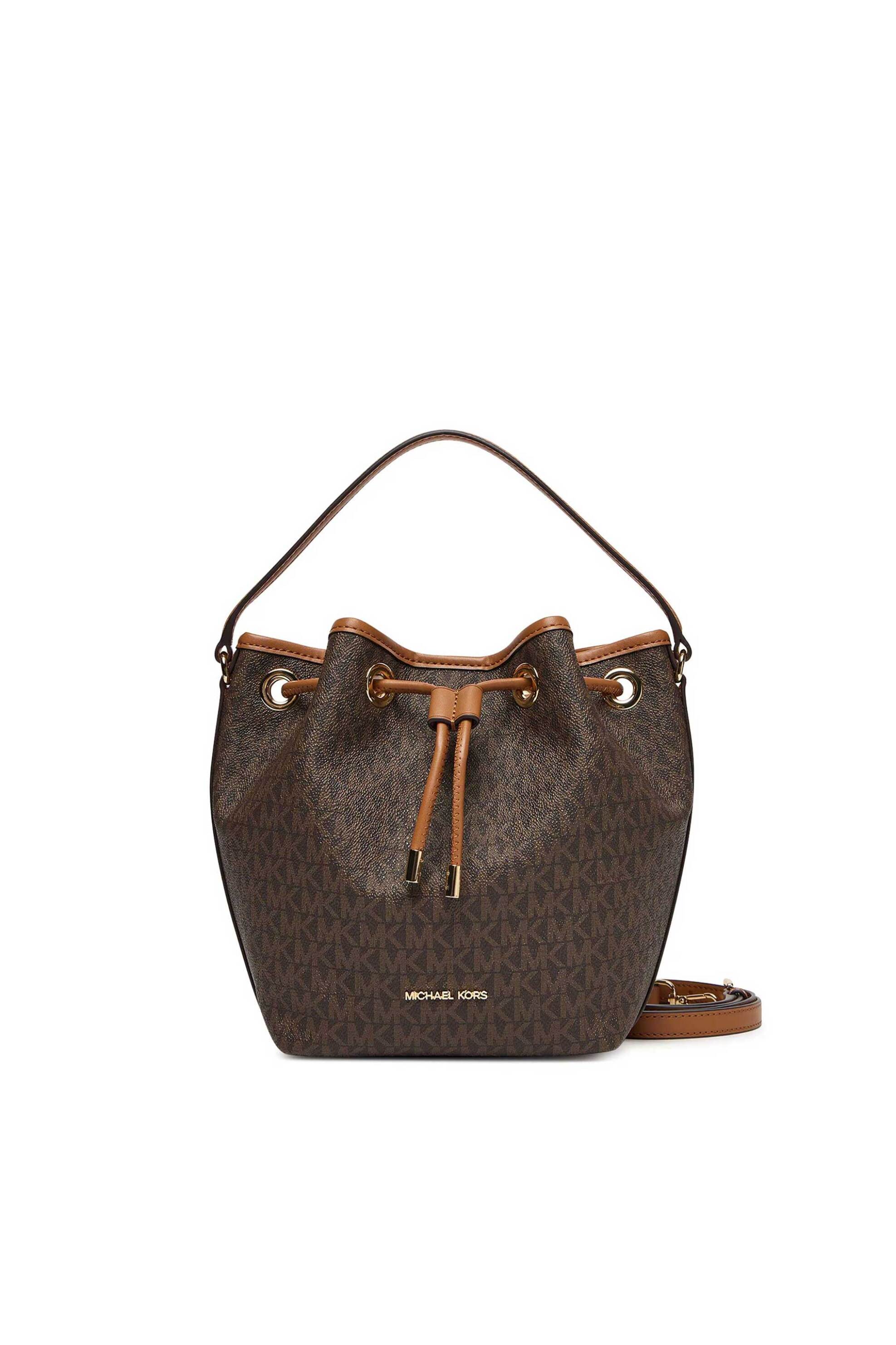 MICHAEL KORS Michael Kors γυναικεία τσάντα bucket με all-over monogram "Avery" - 30F5GQ7M8B Καφέ