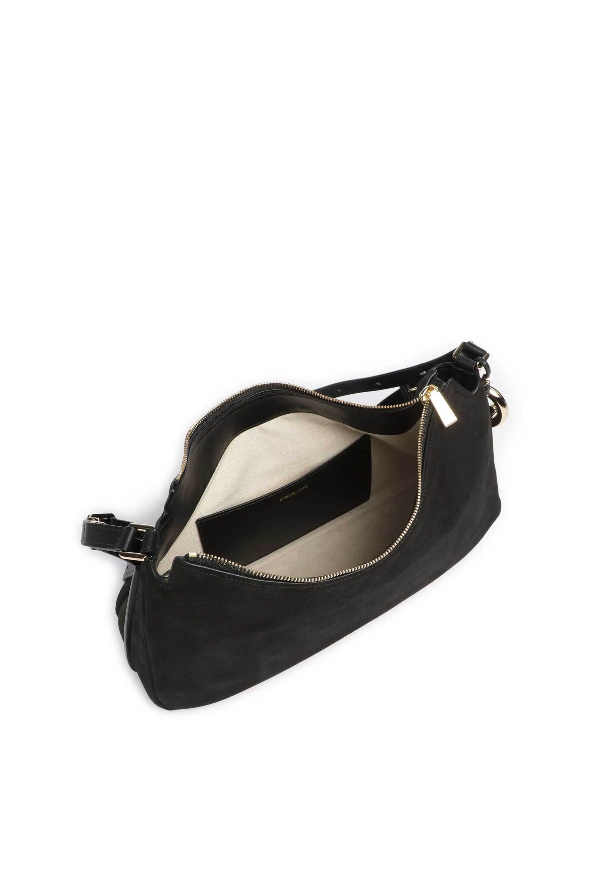 Michael Kors Γυναικεία Nubuck Τσάντα Hobo Nolita Medium - 30F5Gy5M2L Μαύρο