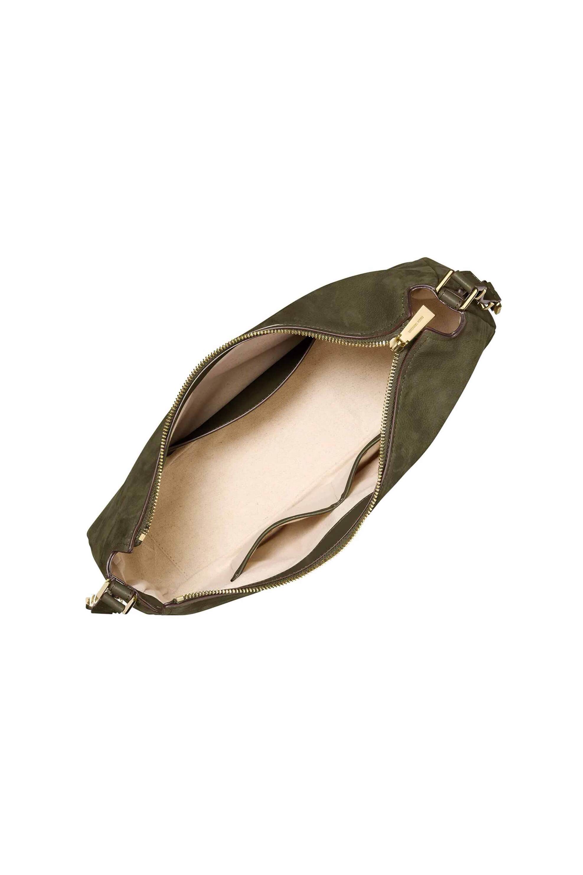 MICHAEL KORS Michael Kors γυναικεία nubuck τσάντα hobo "Nolita Medium" - 30F5GY5M2L Χακί - 2