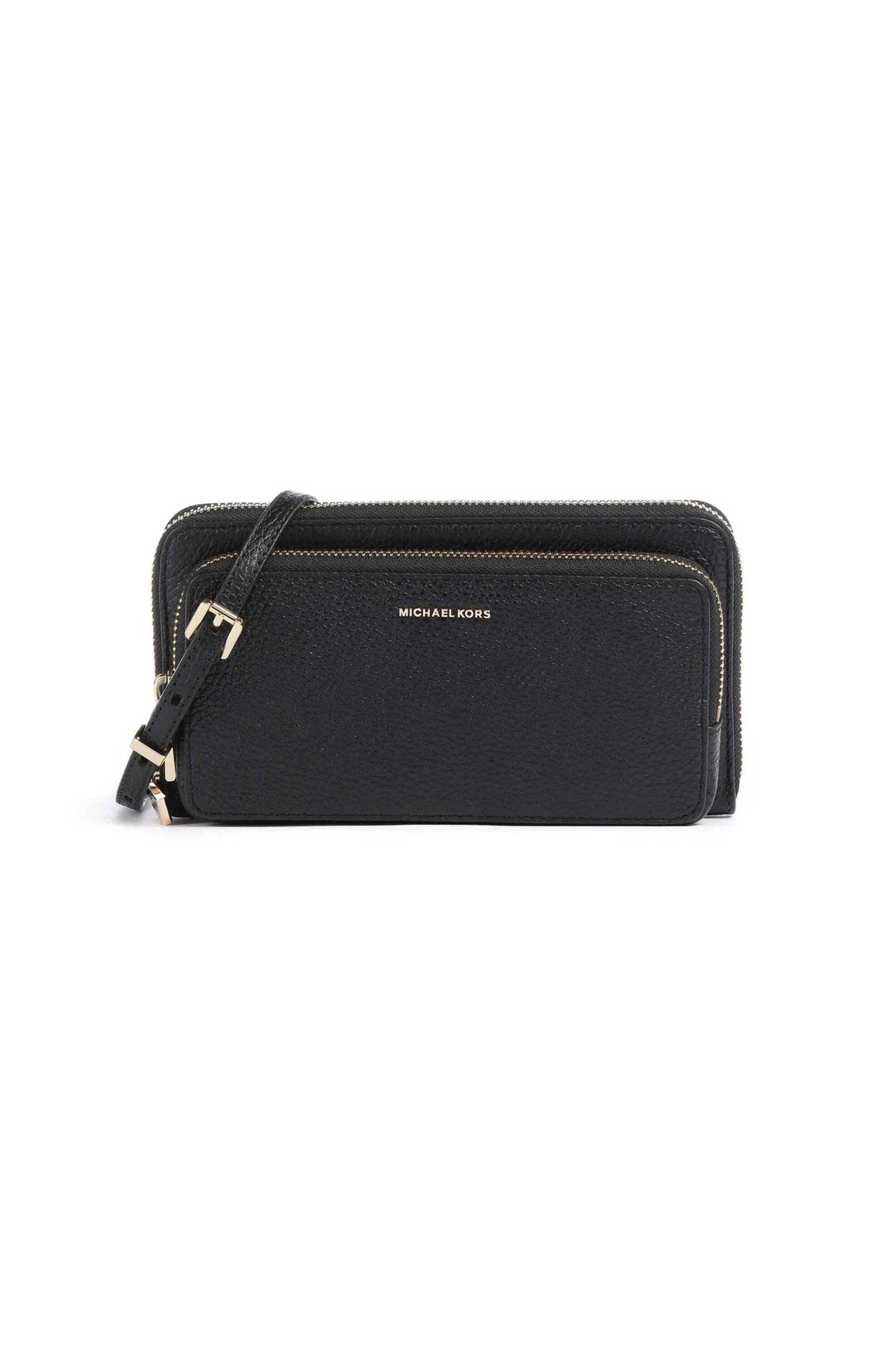 Michael Kors γυναικεία τσάντα crossbody με μεταλλικό λογότυπο "Jet Set" - 32F5GJ6C7L Μαύρο