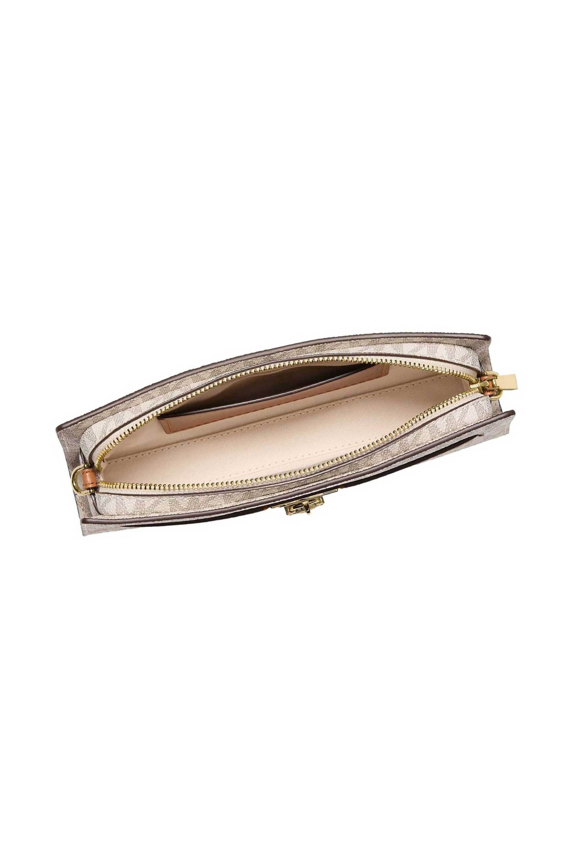 MICHAEL KORS Michael Kors γυναικεία τσάντα crossbody με all-over monogram "Hamilton" - 32F5GNXC0B Εκρού - 2