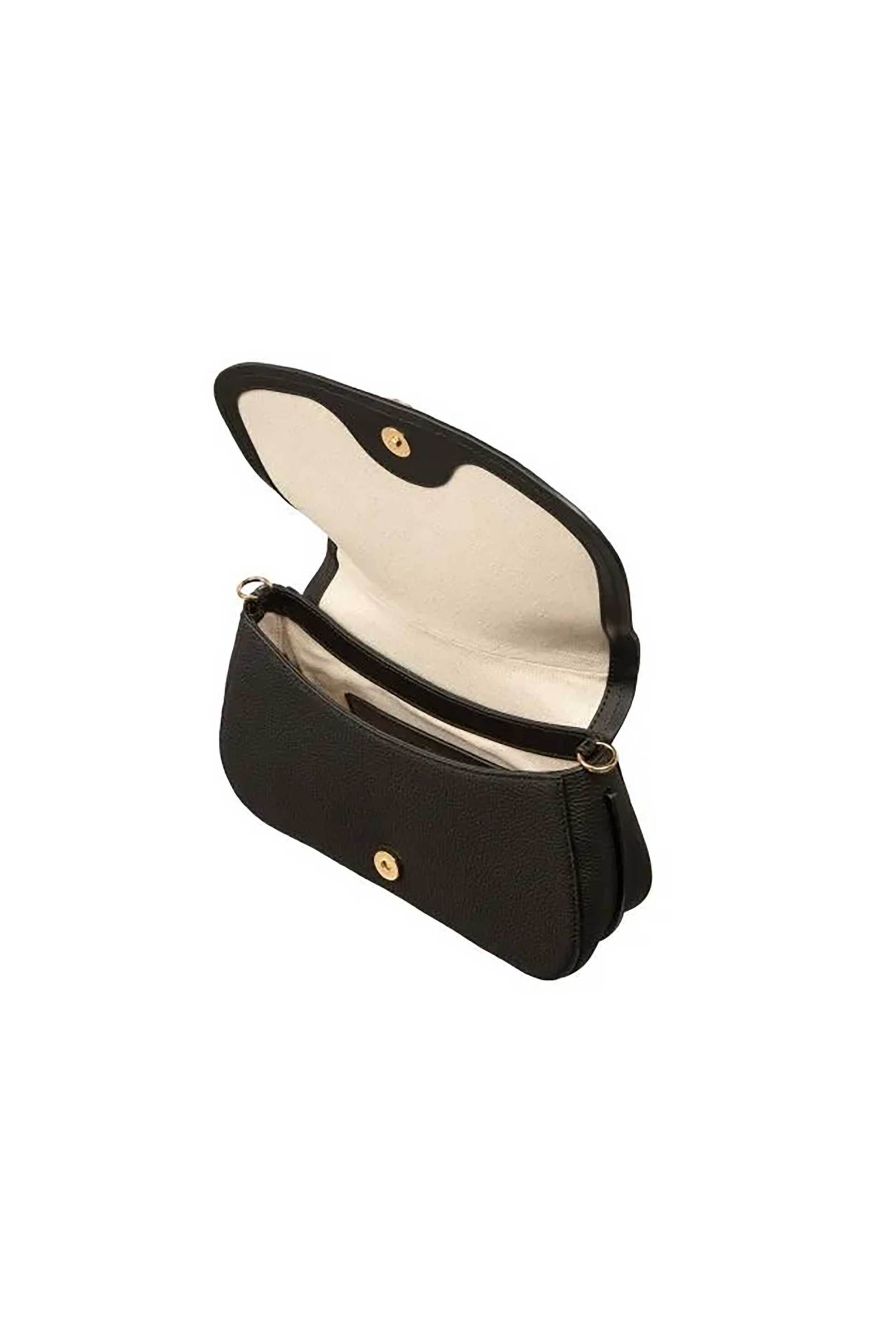 Michael Kors Γυναικεία Δερμάτινη Τσάντα Ώμου Nolita - 30R6Gy5S2L Μαύρο