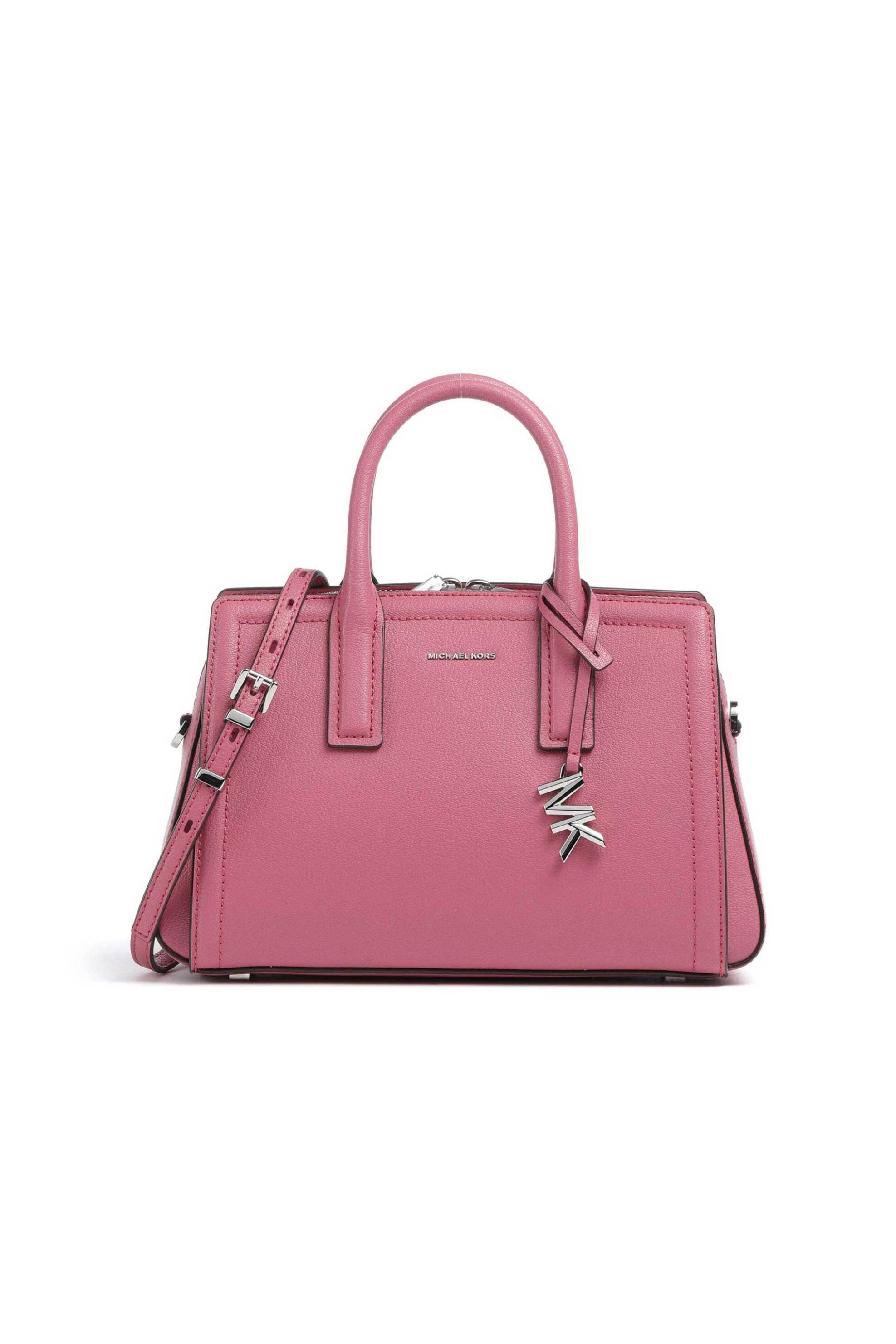 Michael Kors γυναικεία δερμάτινη τσάντα χειρός "Laila Small" - 30S5S9IS1L Ροζ