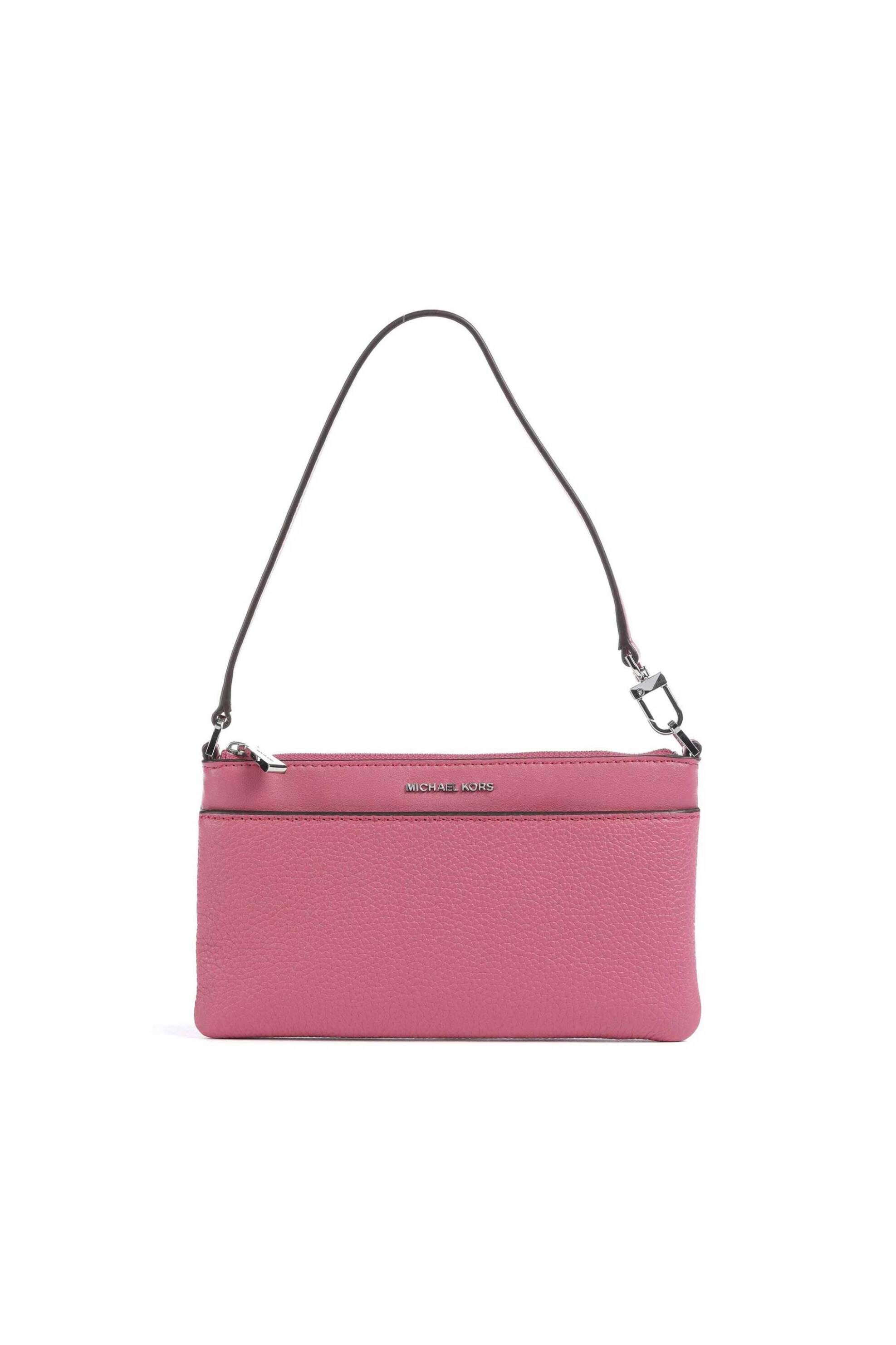 MICHAEL KORS Michael Kors γυναικείο δερμάτινο mini bag "Jet Set" - 32F5SJ6F6L Ροζ