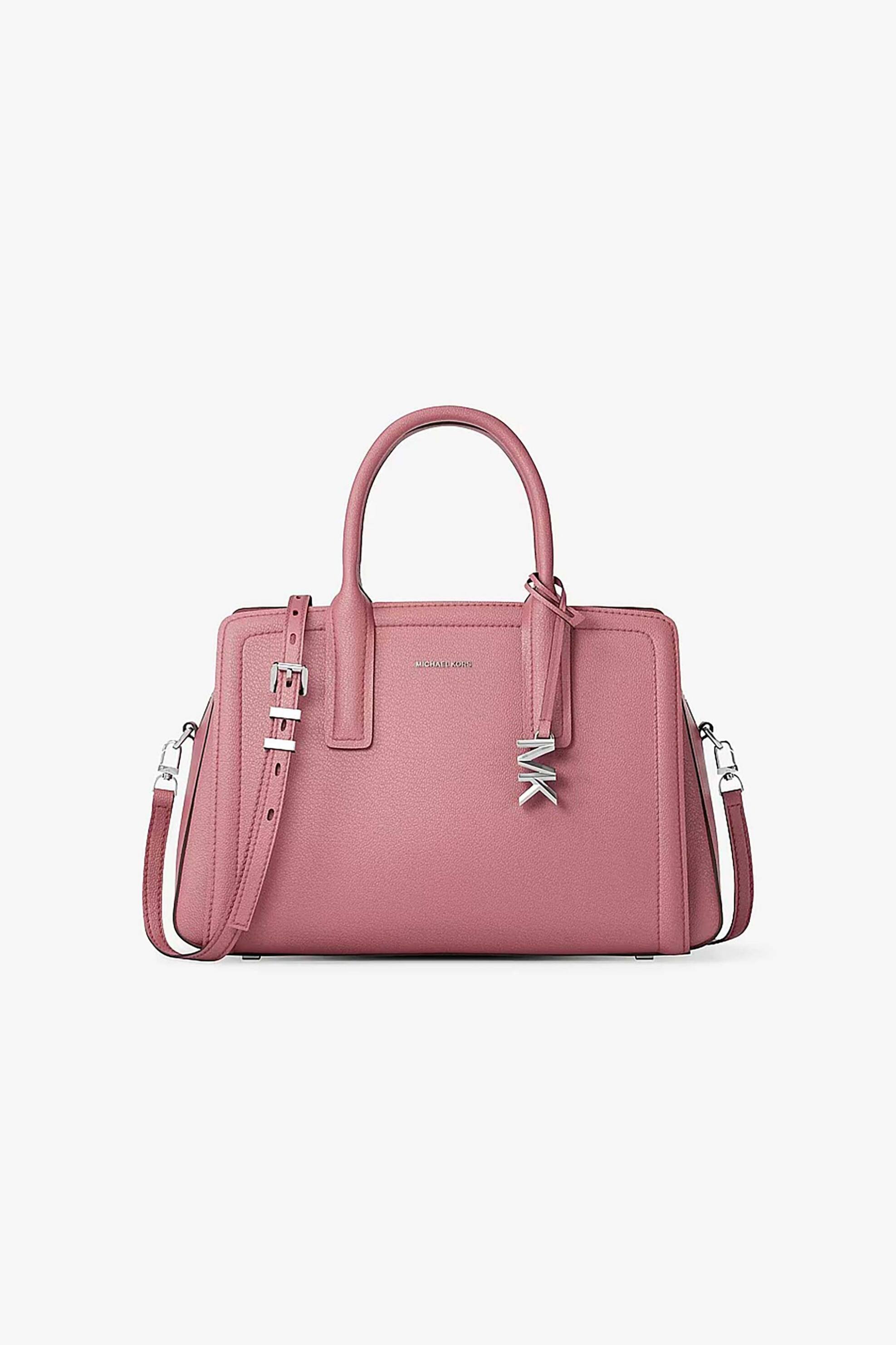 Michael Kors γυναικεία δερμάτινη τσάντα χειρός "Laila Medium" - 30S5S9IS2L Ροζ