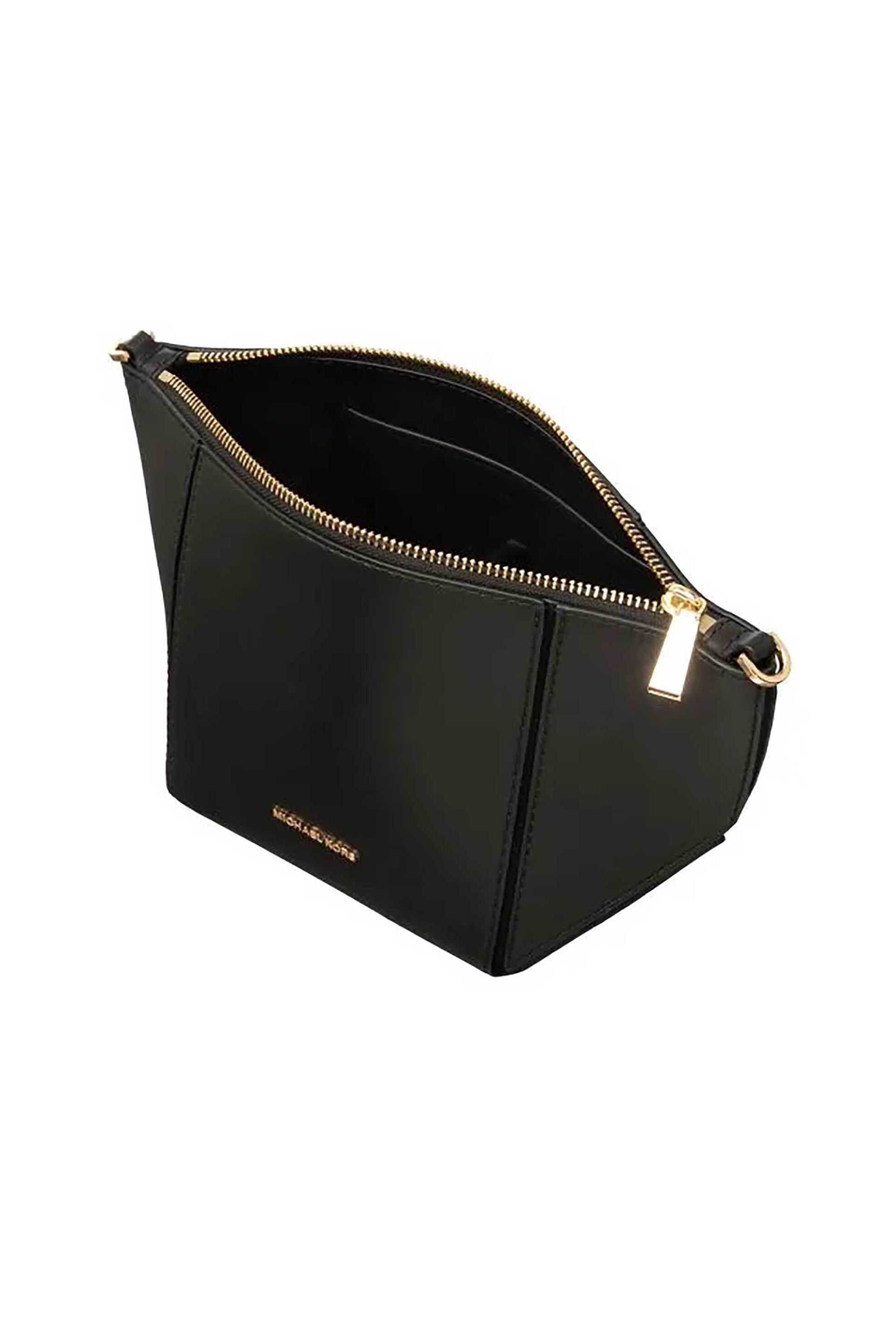 Michael Kors Γυναικεία Τσάντα Crossbody με Μεταλλικό Λογότυπο - 32R6G9Jc1L Μαύρο