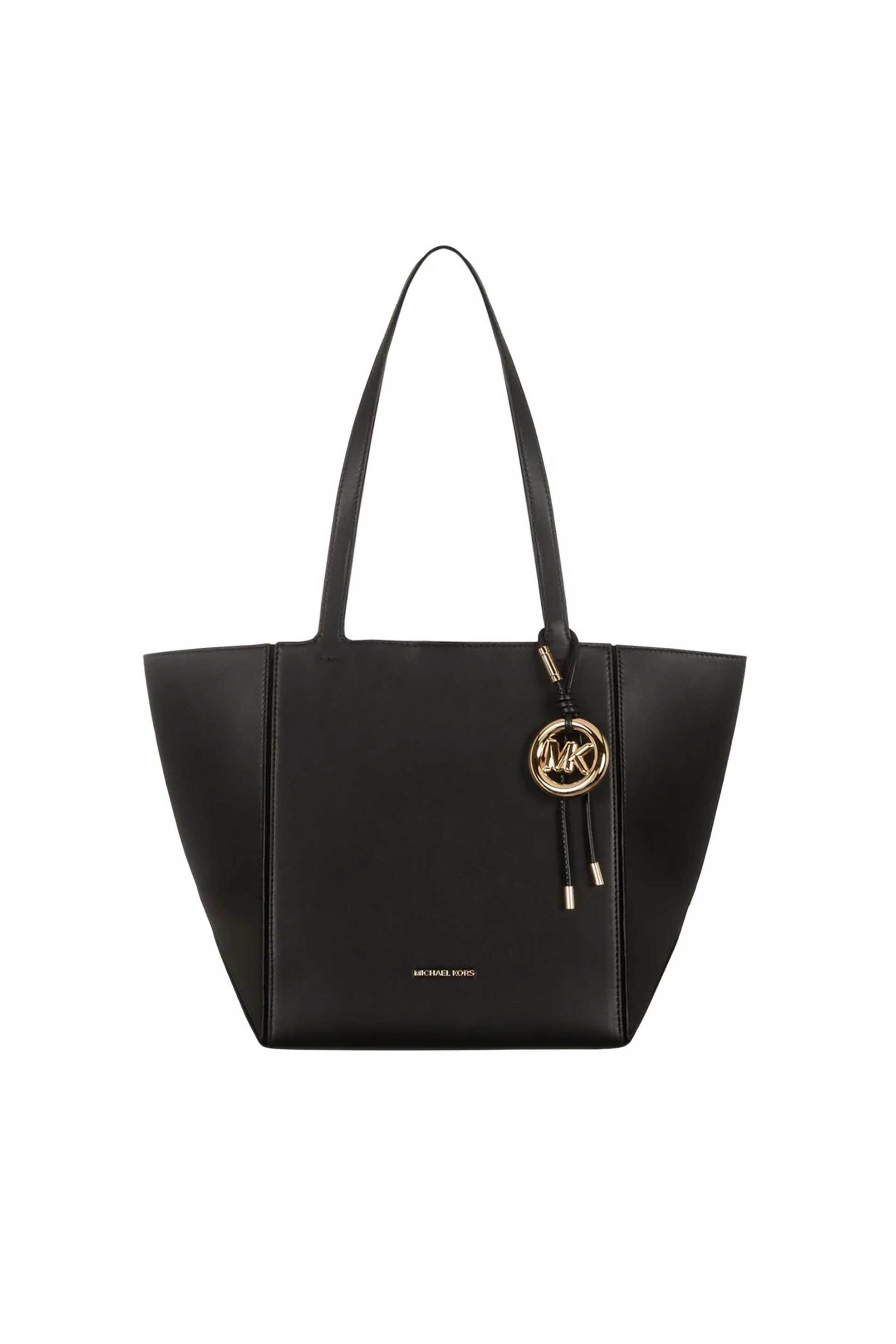 Michael Kors γυναικεία δερμάτινη τσάντα tote "Jordi Medium" - 30R6G9JT6L Μαύρο