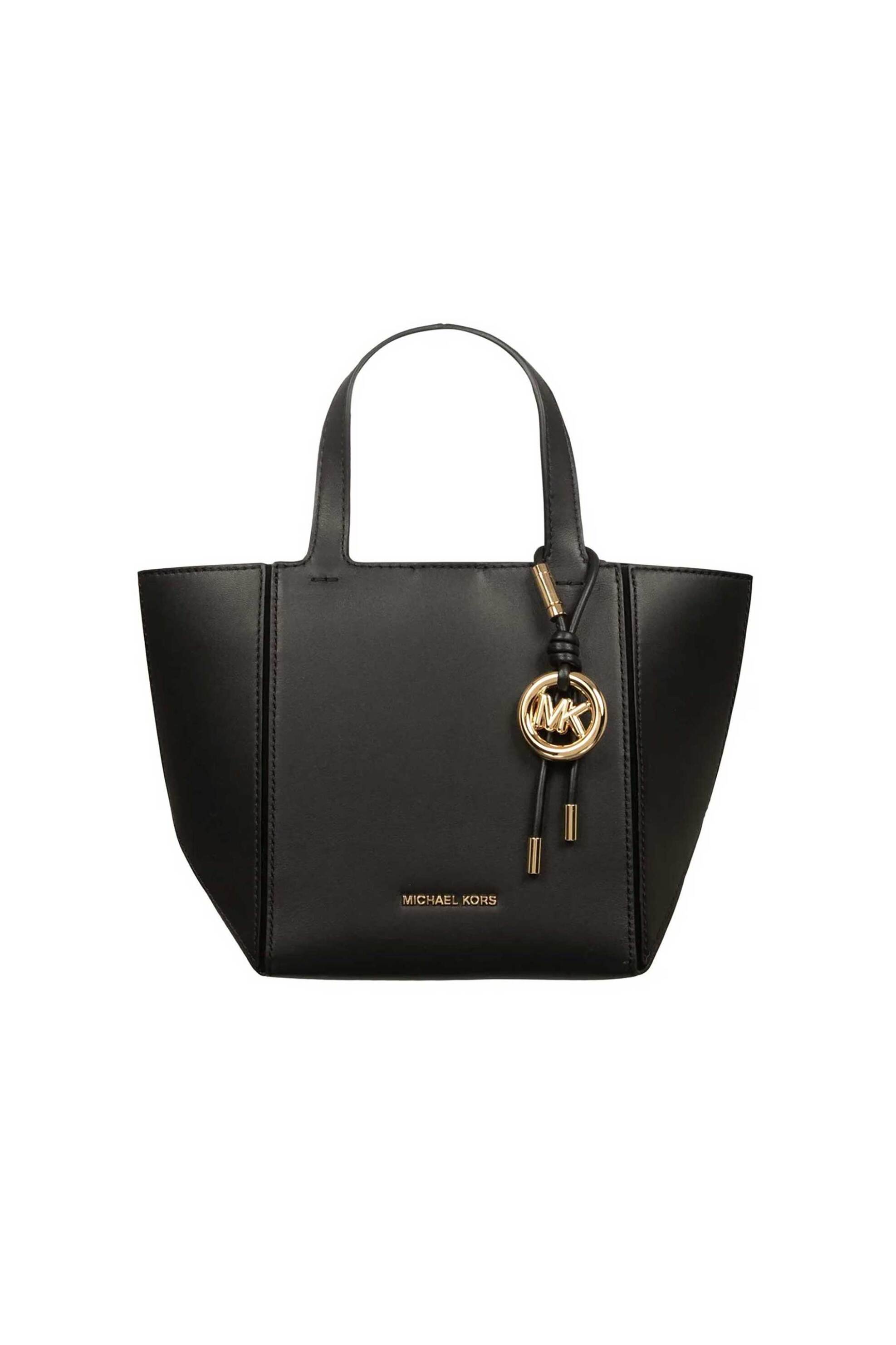 Michael Kors γυναικεία δερμάτινη τσάντα tote "Jordi Small" - 30R6G9JT9L Μαύρο