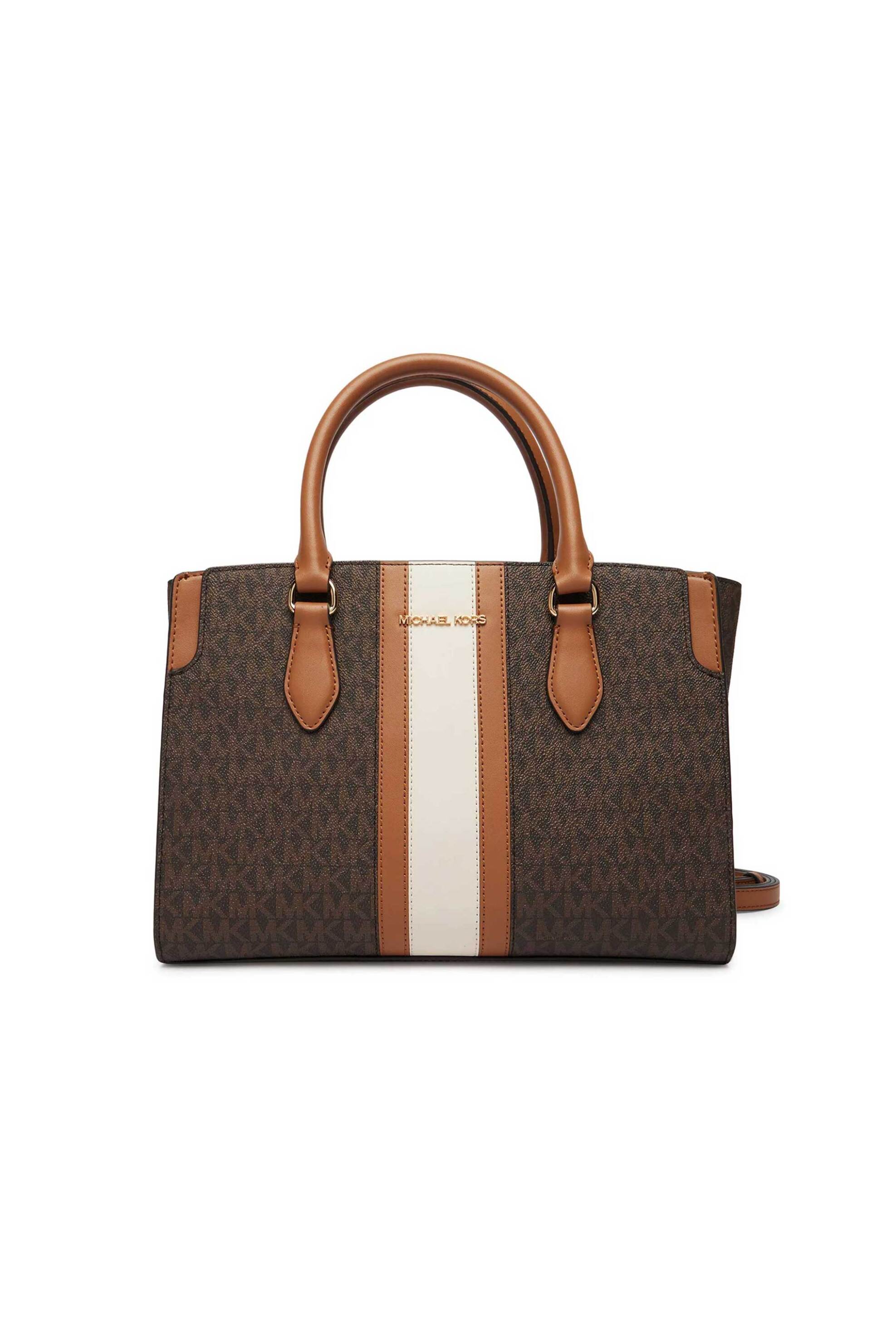 Michael Kors γυναικεία τσάντα χειρός "Becca Medium" - 30R6GQ6S2B Καφέ Σκούρο