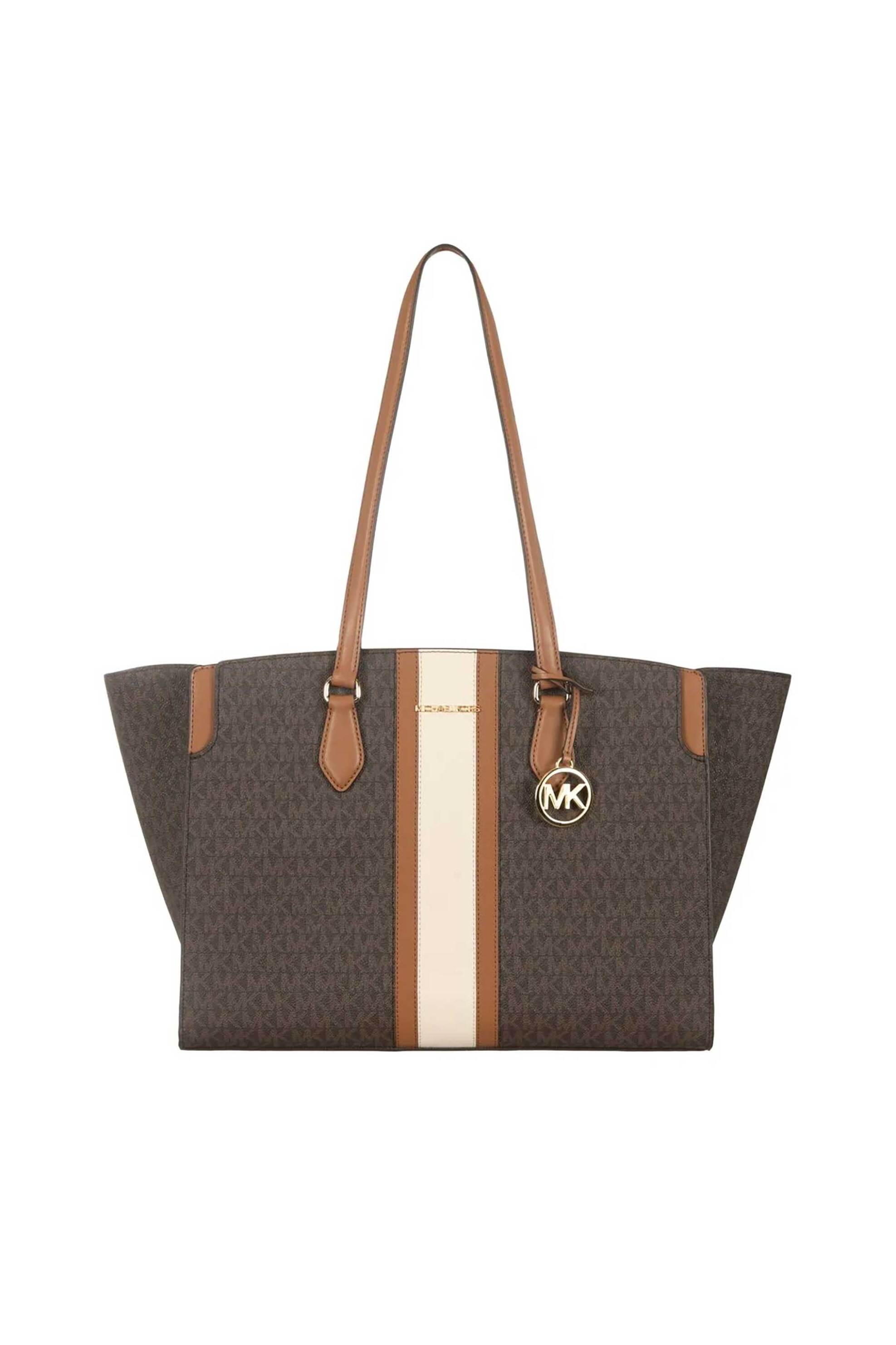 Michael Kors γυναικεία τσάντα tote "Becca Large" - 30R6GQ6T7B Καφέ Σκούρο