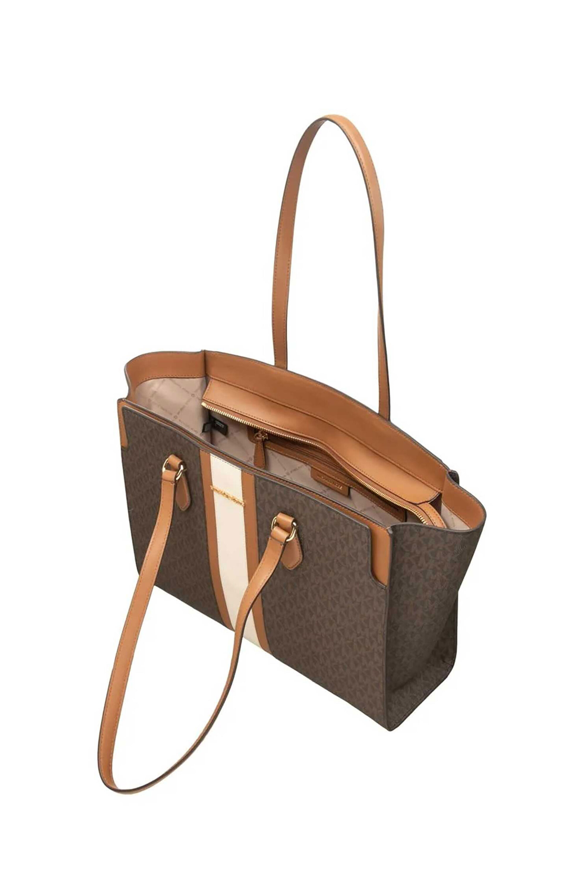 MICHAEL KORS Michael Kors γυναικεία τσάντα tote "Becca Large" - 30R6GQ6T7B Καφέ Σκούρο - 4