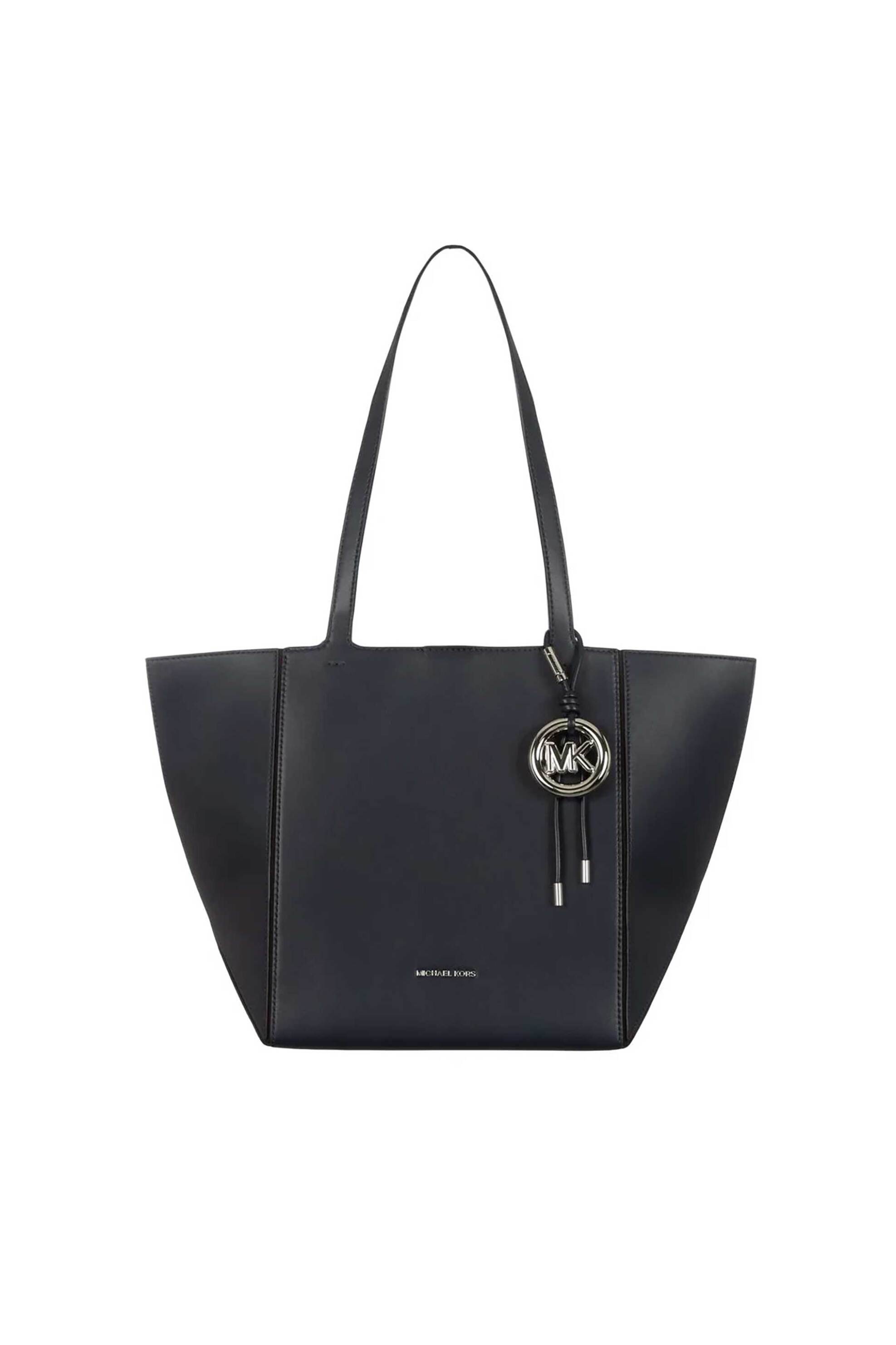 Michael Kors γυναικεία δερμάτινη τσάντα tote "Jordi Medium" - 30R6S9JT6L Μπλε Σκούρο