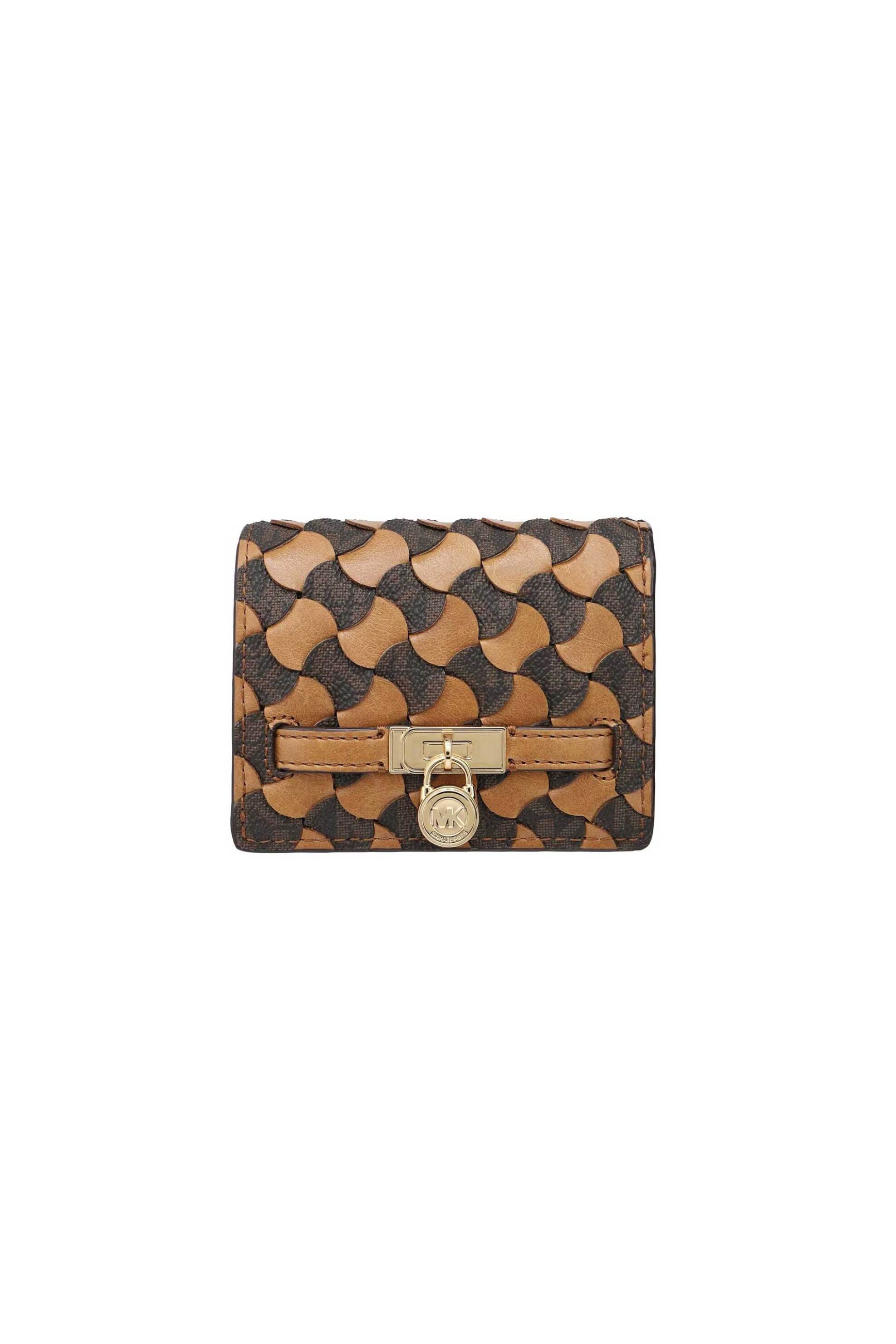 Michael Kors γυναικείο δερμάτινο πορτοφόλι "Hamilton Moderne Small" - 32R6GNXD1T Ταμπά