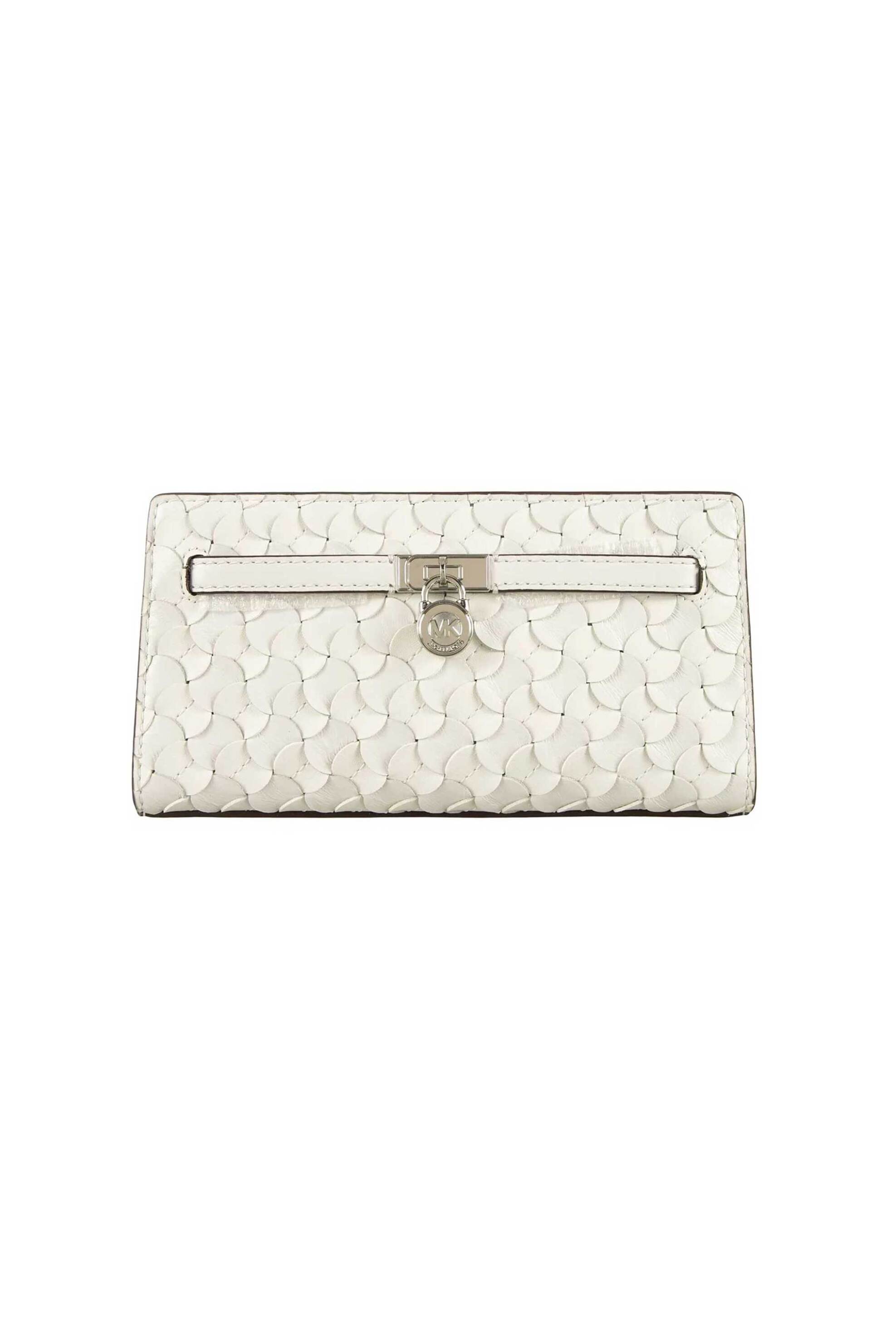 MICHAEL KORS Michael Kors γυναικεία δερμάτινη τσάντα crossbody "Hamilton Moderne XS" - 32R6SNXC0L Λευκό