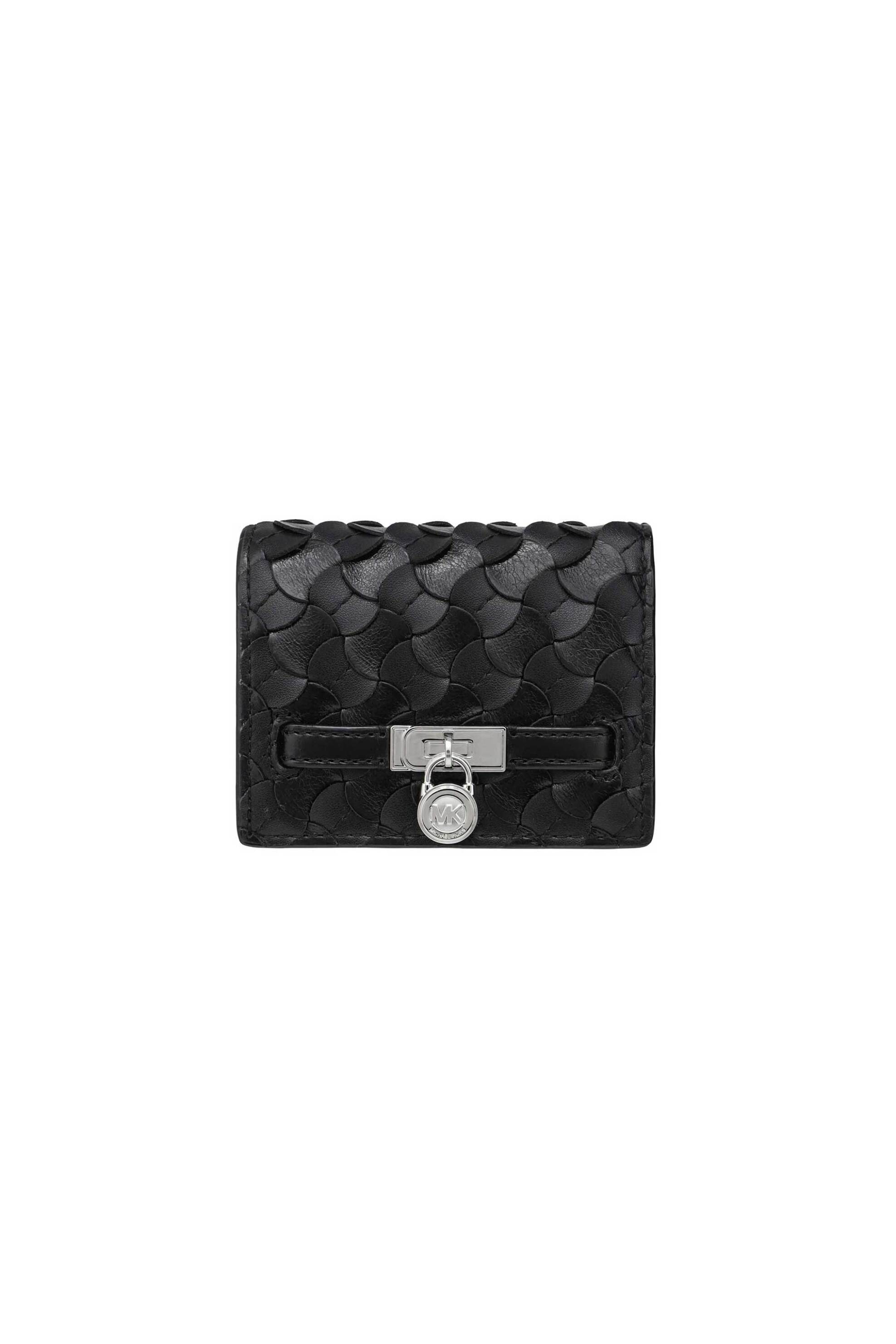 Michael Kors γυναικείο δερμάτινο πορτοφόλι "Hamilton Moderne Small" - 32R6SNXD1L Μαύρο