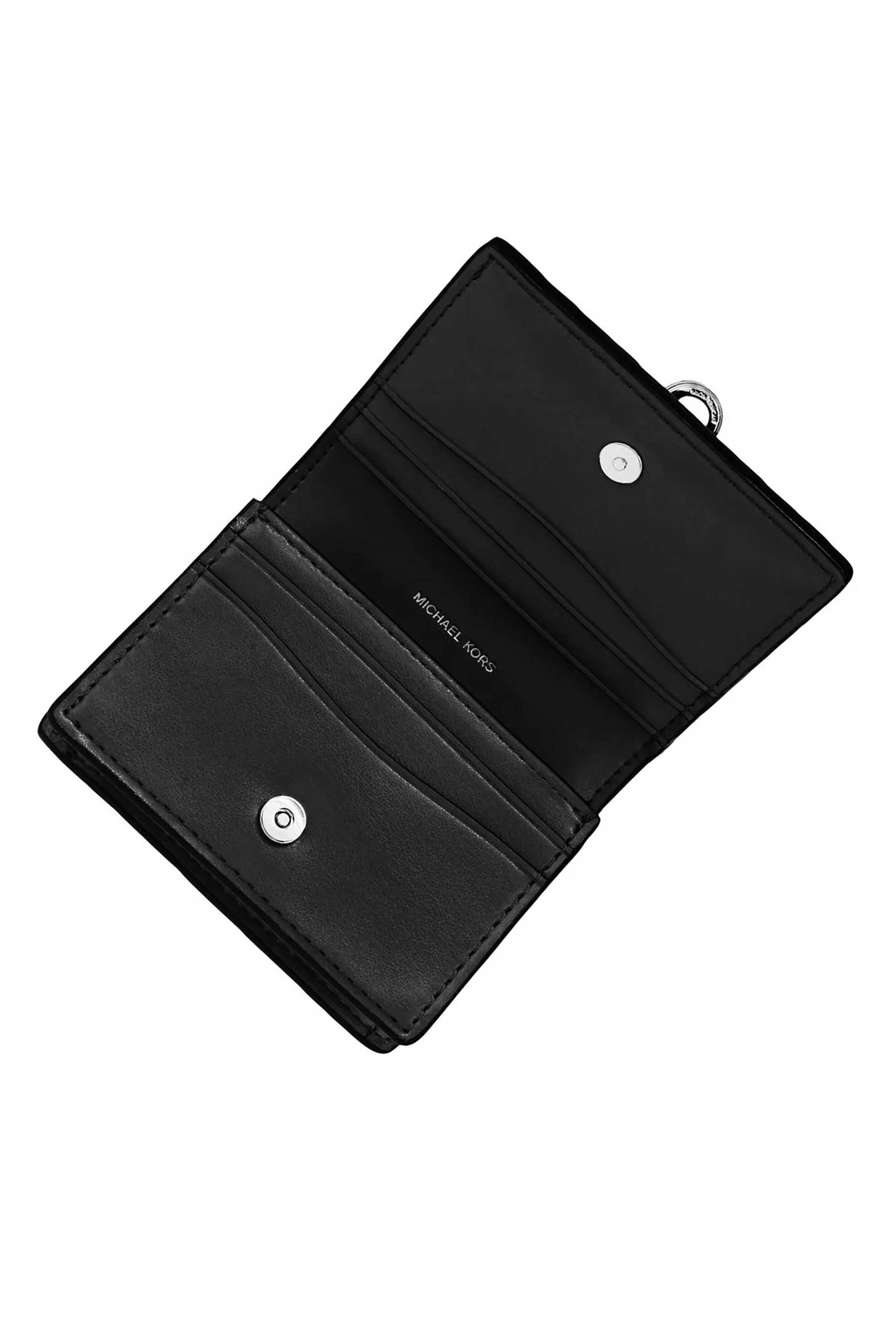 MICHAEL KORS Michael Kors γυναικείο δερμάτινο πορτοφόλι "Hamilton Moderne Small" - 32R6SNXD1L Μαύρο - 4