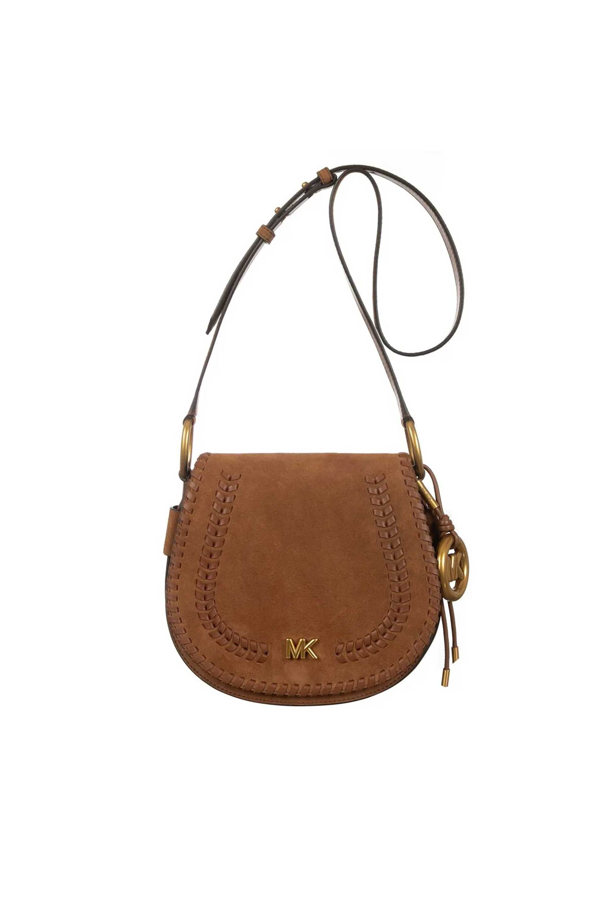 Michael Kors γυναικεία suede τσάντα crossbody "Josie" - 30S6AQ5M6O Καφέ