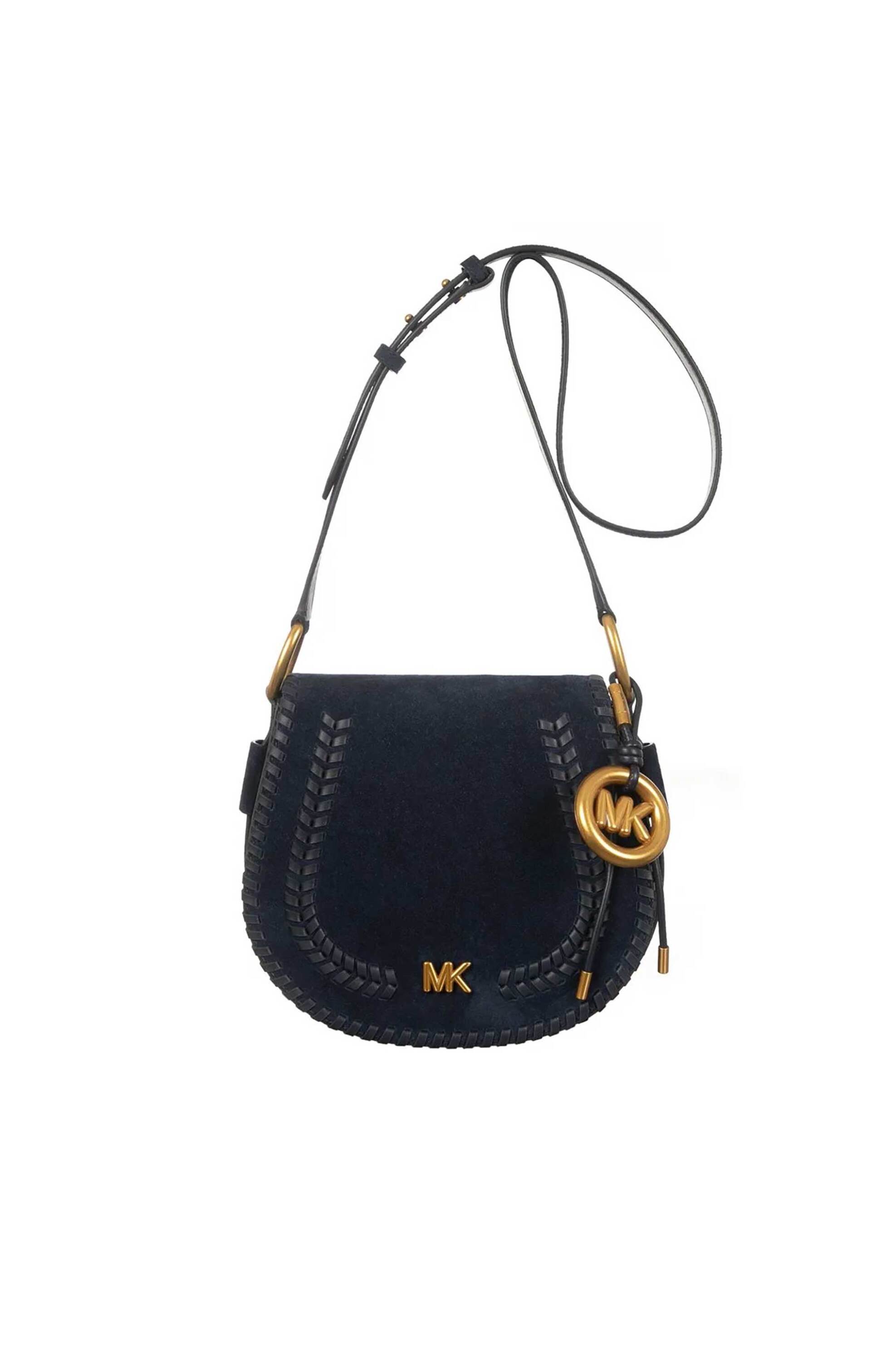 Michael Kors γυναικεία suede τσάντα crossbody "Josie" - 30S6AQ5M6O Μπλε Σκούρο
