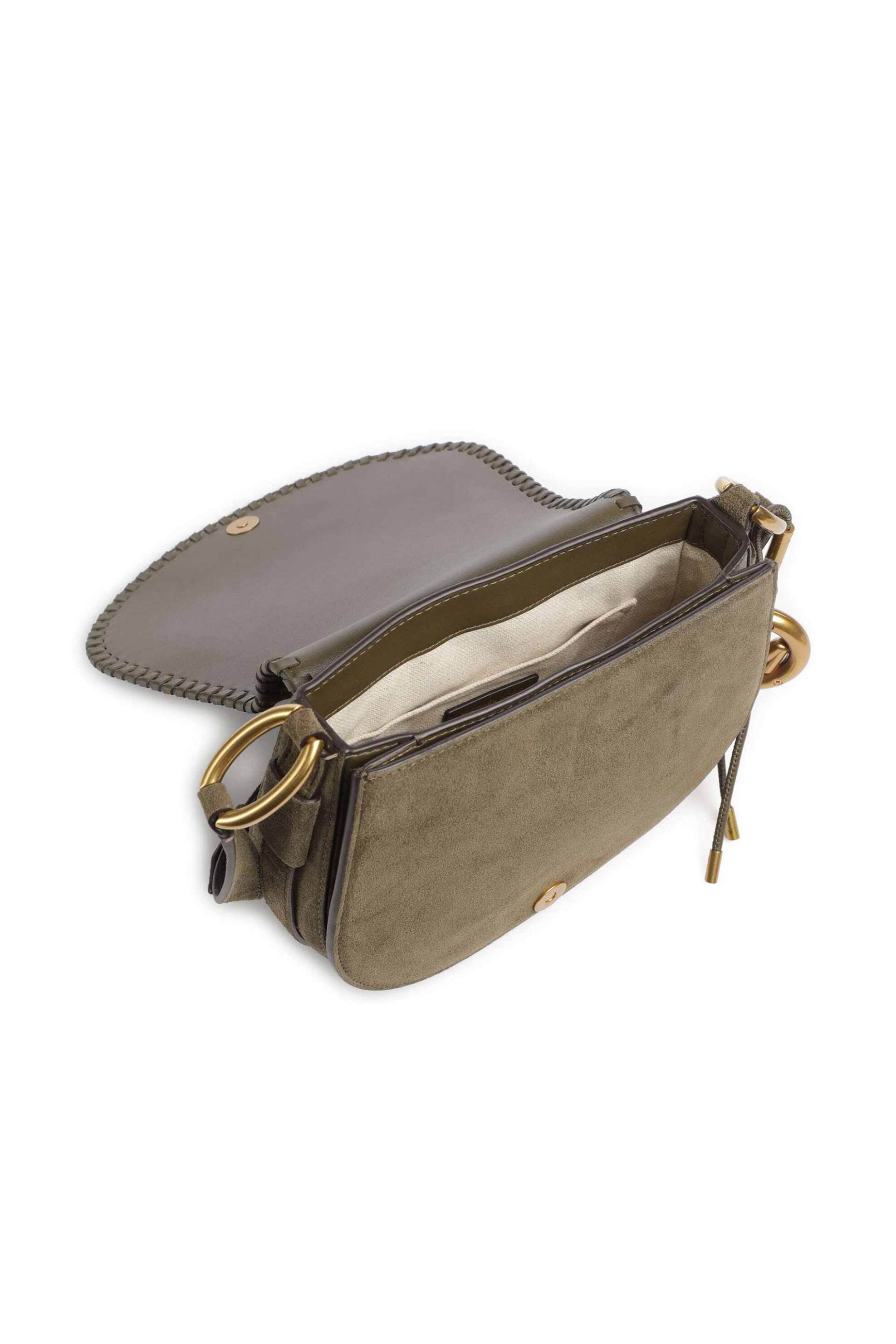Michael Kors Γυναικεία Δερμάτινη Τσάντα Crossbody Josie - 30S6Aq5M6O Χακί
