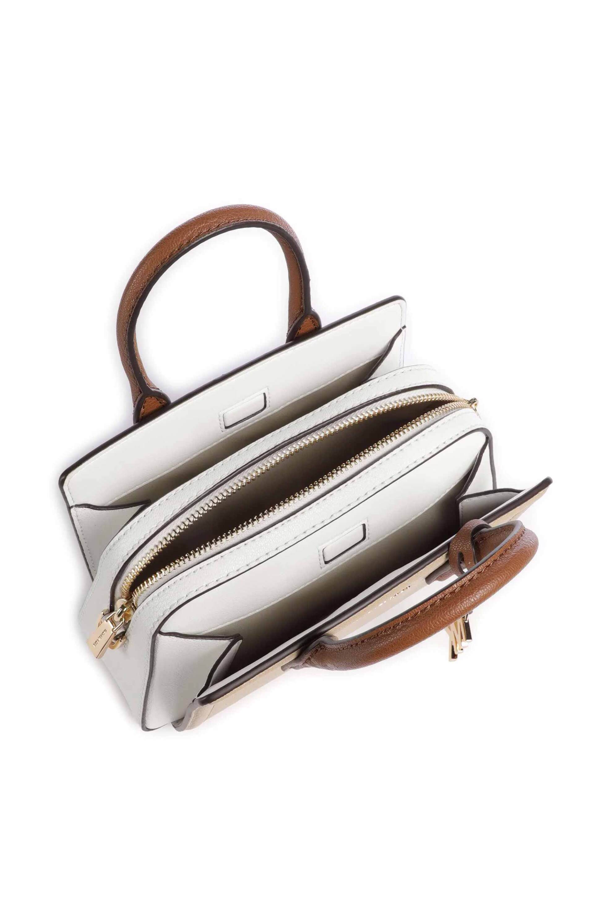 Michael Kors Γυναικεία Δερμάτινη Τσάντα Χειρός Laila Xs - 32S6G9Ic0L Μπεζ
