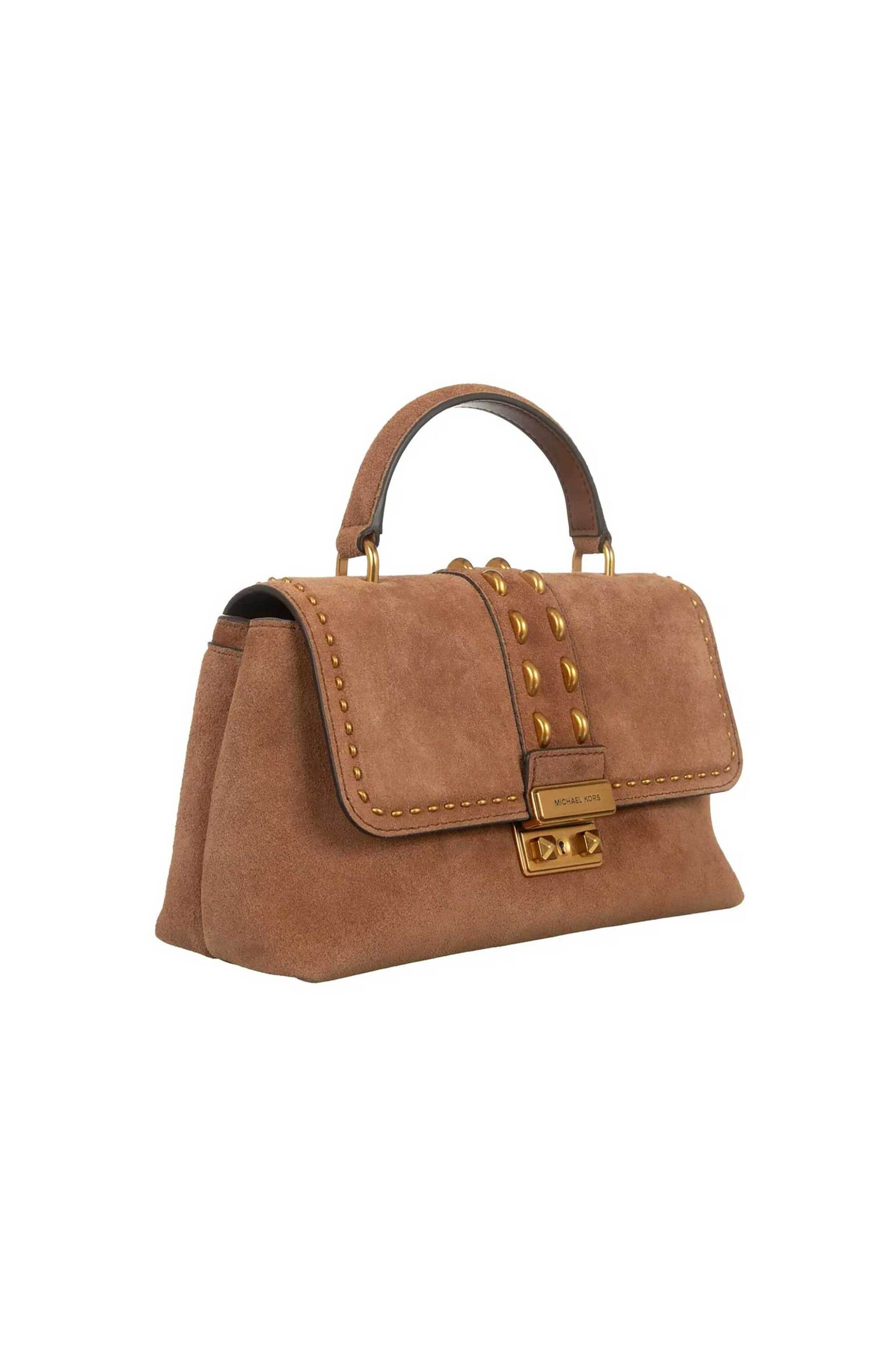 MICHAEL KORS Michael Kors γυναικεία suede τσάντα χειρός/crossbody "Tribeca Medium" - 30S6A2RS2S Καφέ - 2