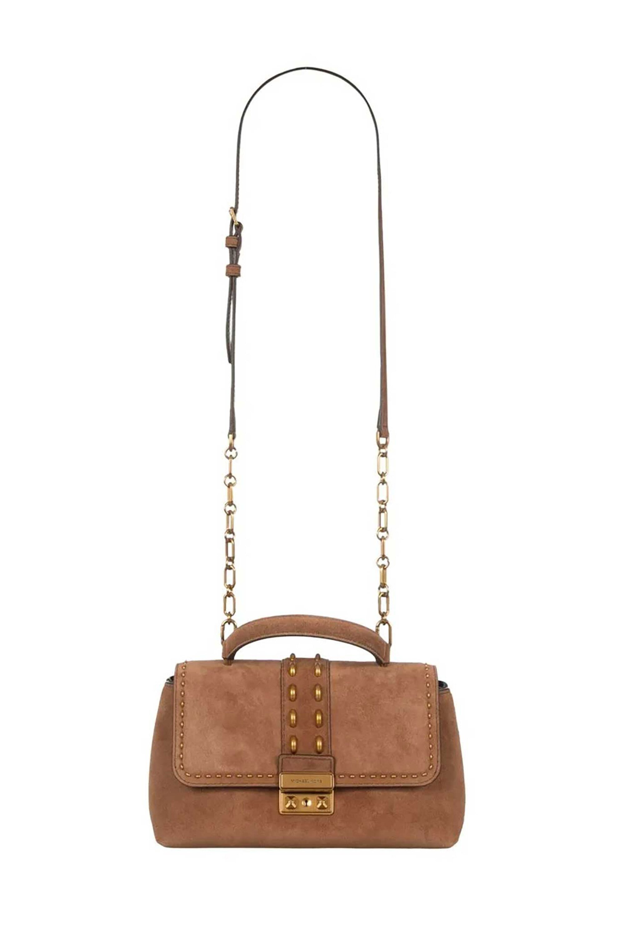 MICHAEL KORS Michael Kors γυναικεία suede τσάντα χειρός/crossbody "Tribeca Medium" - 30S6A2RS2S Καφέ - 3