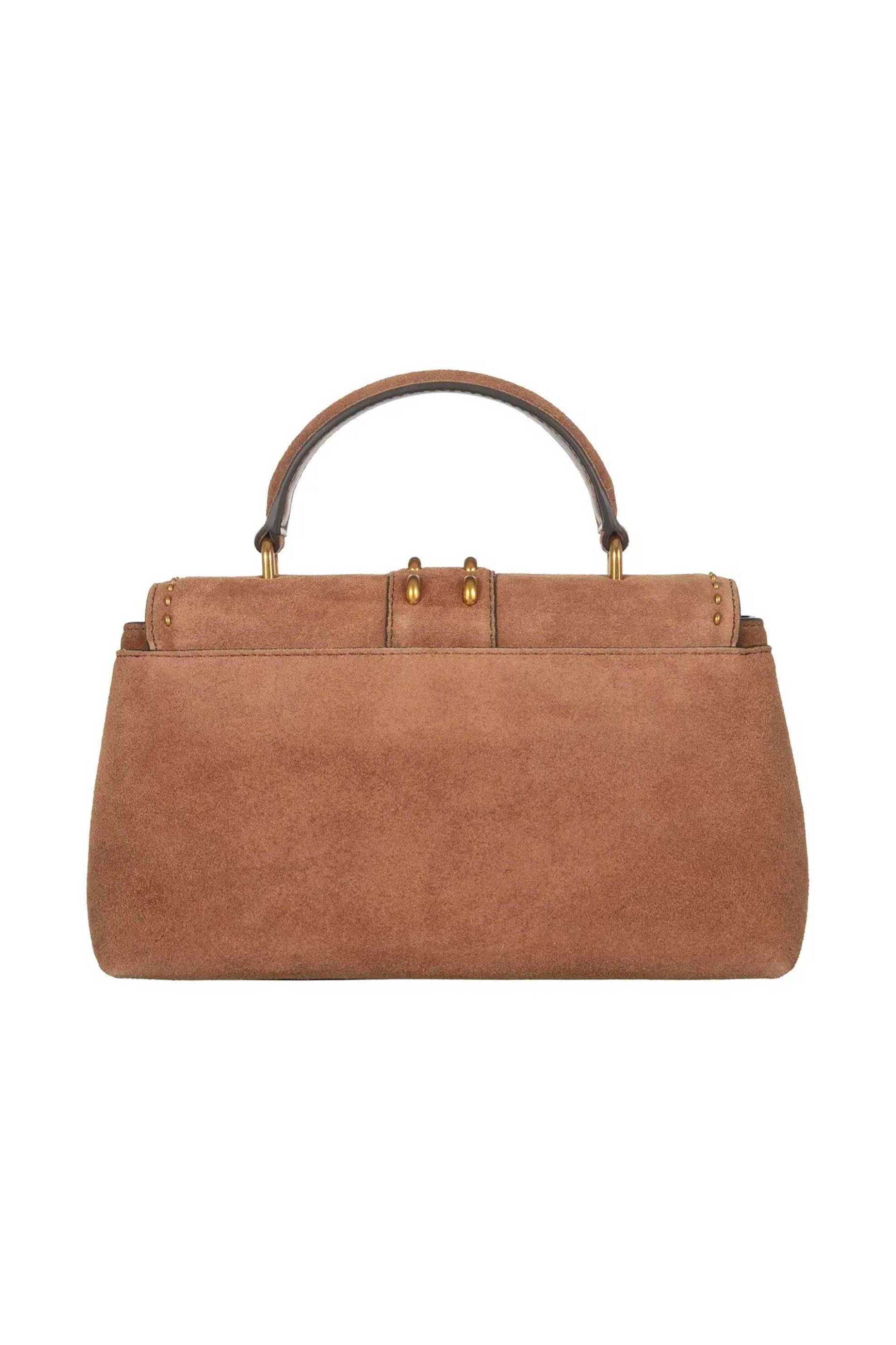 MICHAEL KORS Michael Kors γυναικεία suede τσάντα χειρός/crossbody "Tribeca Medium" - 30S6A2RS2S Καφέ - 4