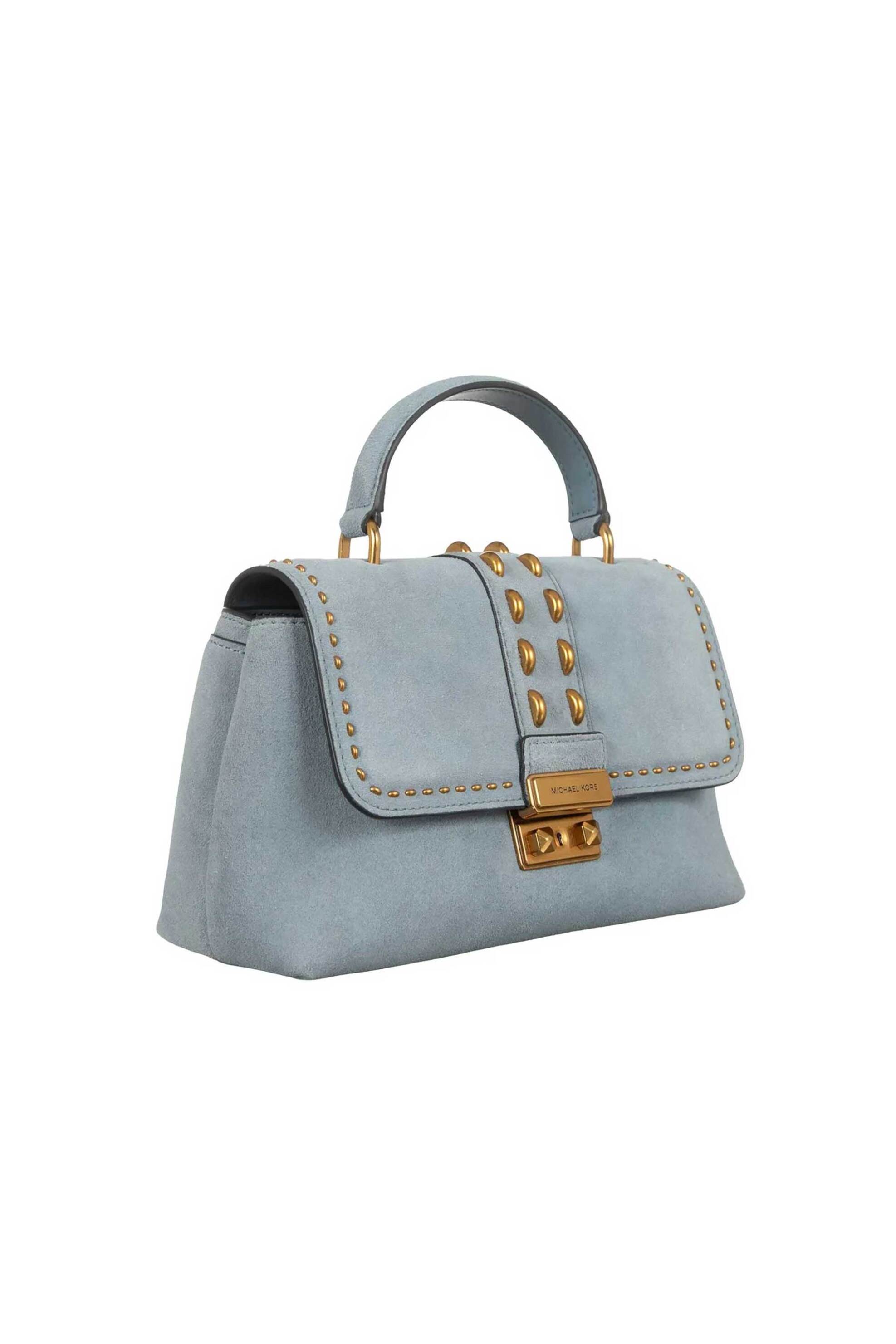 MICHAEL KORS Michael Kors γυναικεία suede τσάντα χειρός/crossbody "Tribeca Medium" - 30S6A2RS2S Μπλε Ανοιχτό - 2