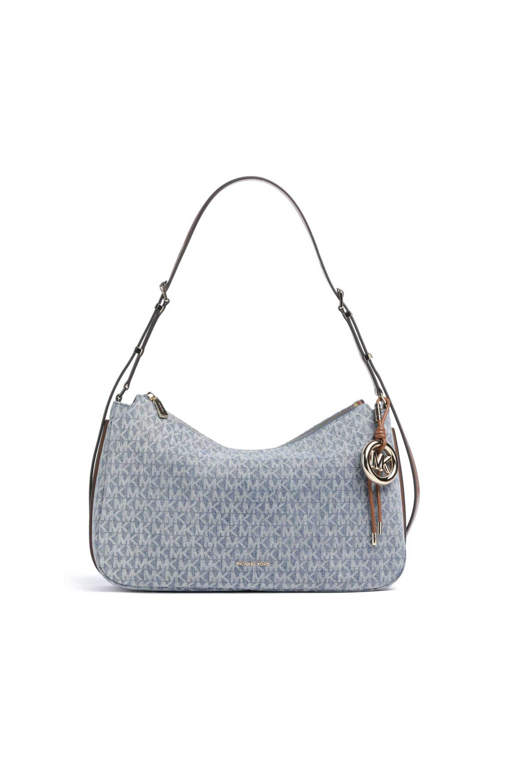 Michael Kors γυναικεία denim τσάντα ώμου "Nolita Medium" - 30S6GY5L2C Denim Blue