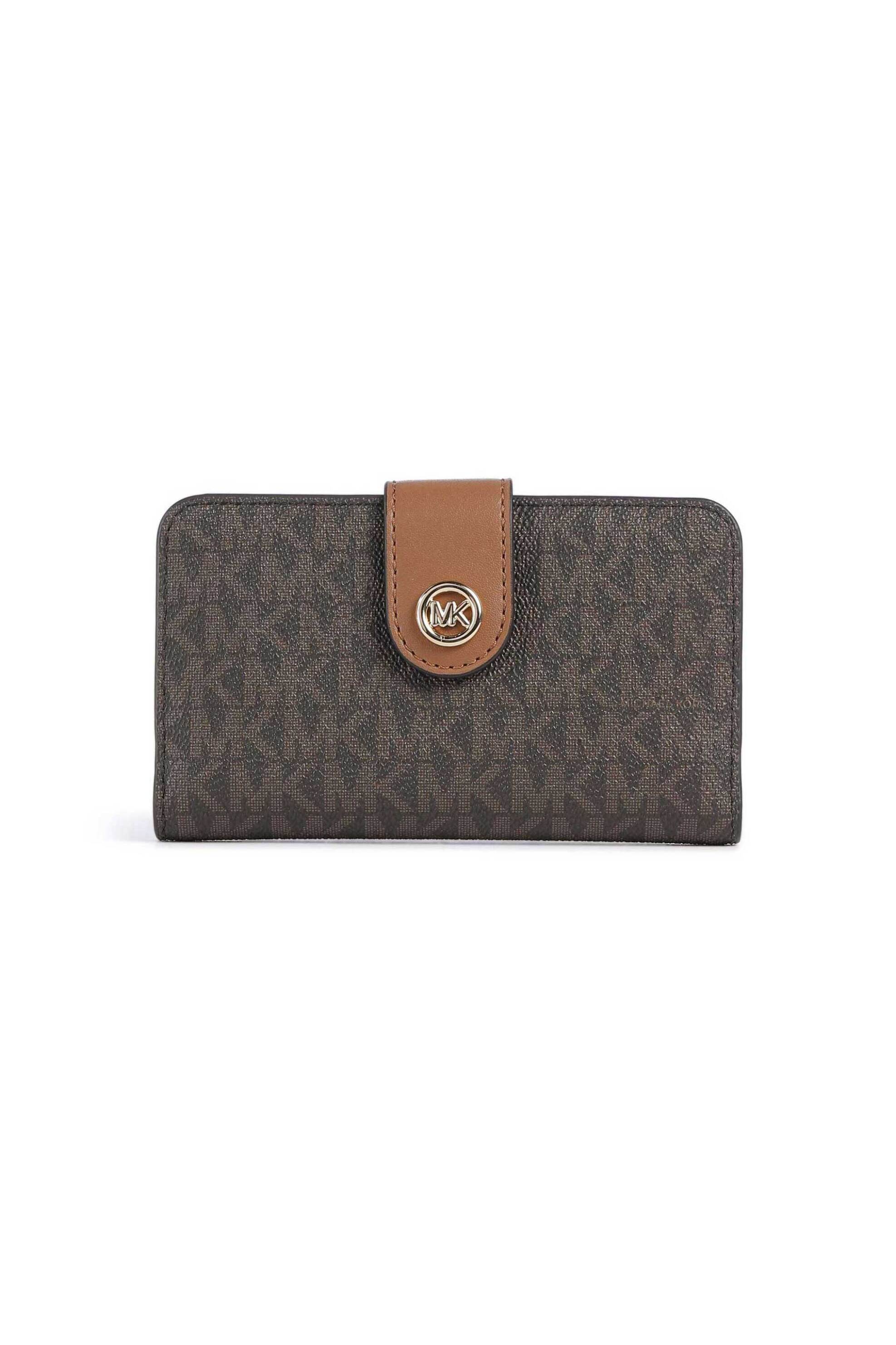 Michael Kors γυναικείο πορτοφόλι "MK Pop Charm Medium" - 32S6G17F8B Καφέ Σκούρο