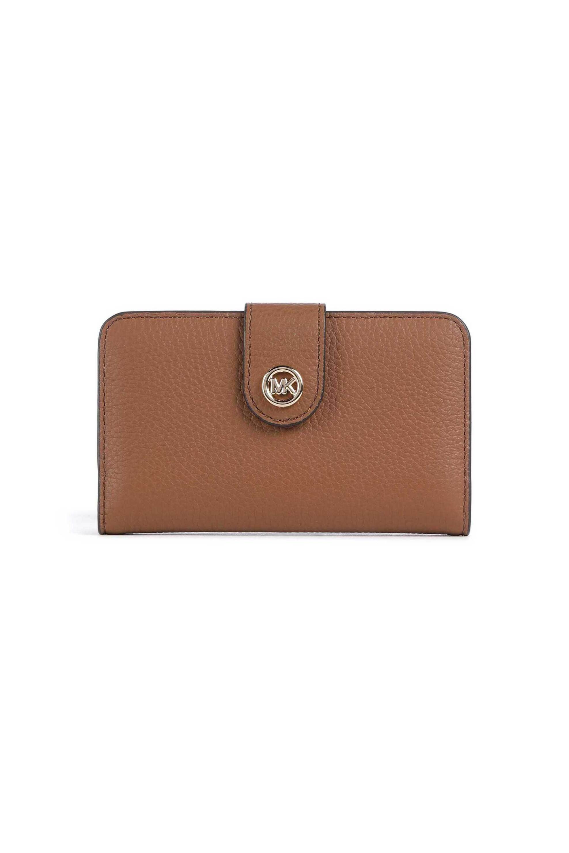 Michael Kors γυναικείο δερμάτινο πορτοφόλι "MK Pop Charm Medium" - 32S6G17F8L Καφέ