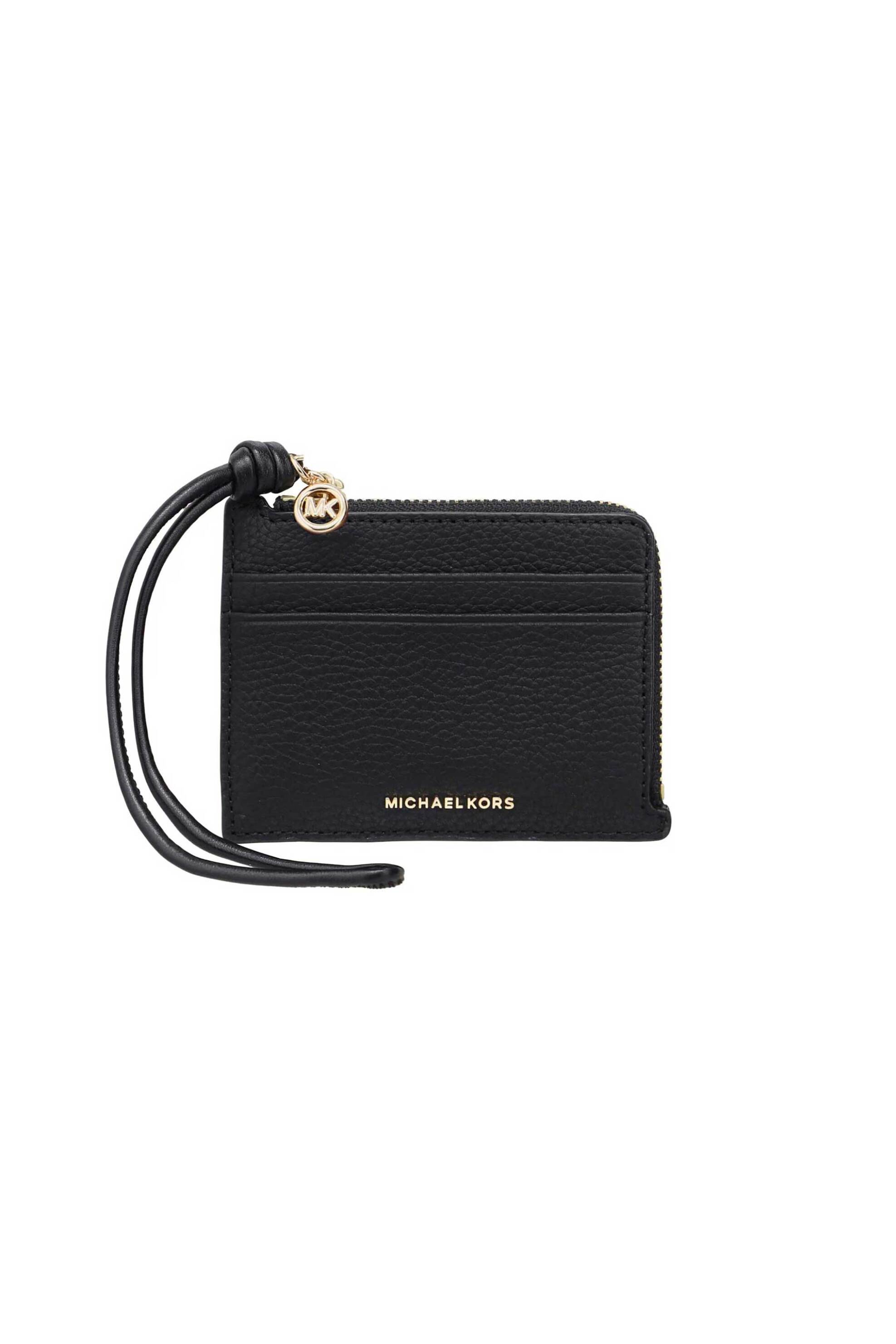 Michael Kors γυναικεία δερμάτινη θήκη για κάρτες "Jet Set Small" - 32S6GJ6W1L Μαύρο