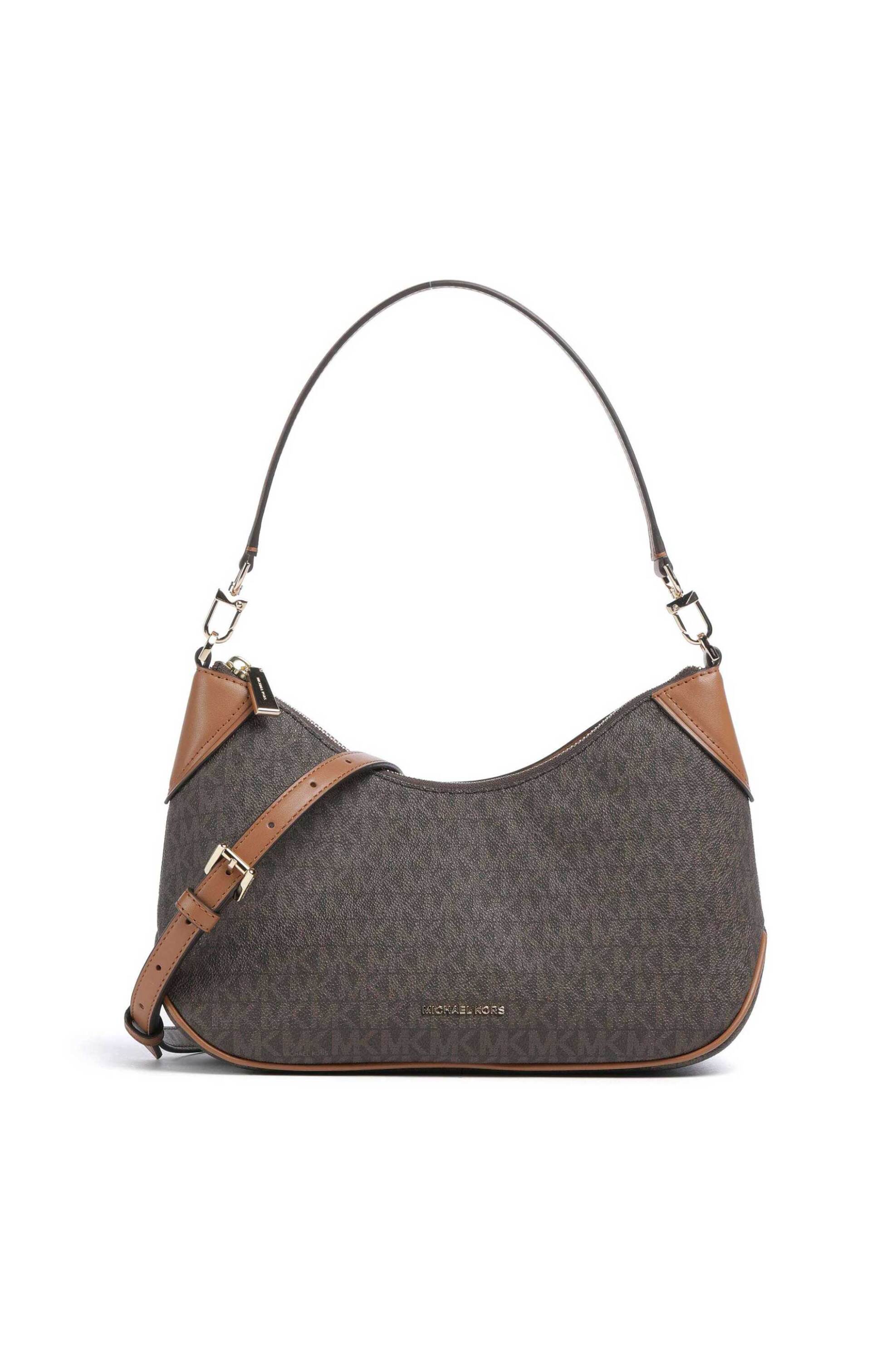 MICHAEL KORS Michael Kors γυναικεία τσάντα ώμου "Jet Set Medium" - 32S6GJ6W8B Καφέ Σκούρο