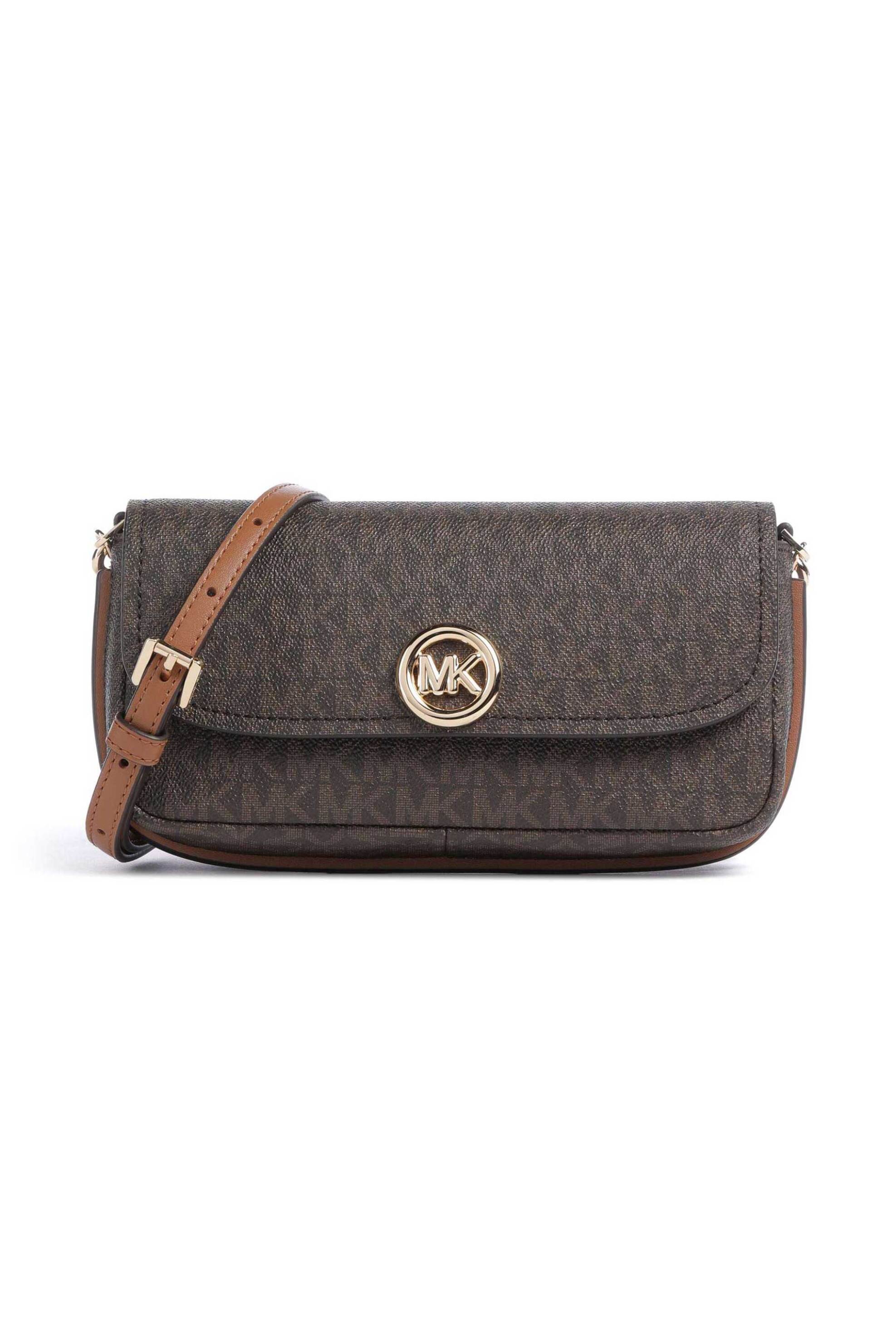 MICHAEL KORS Michael Kors γυναικεία τσάντα crossbody "Nolita Small" - 32S6GY5C5B Καφέ Σκούρο