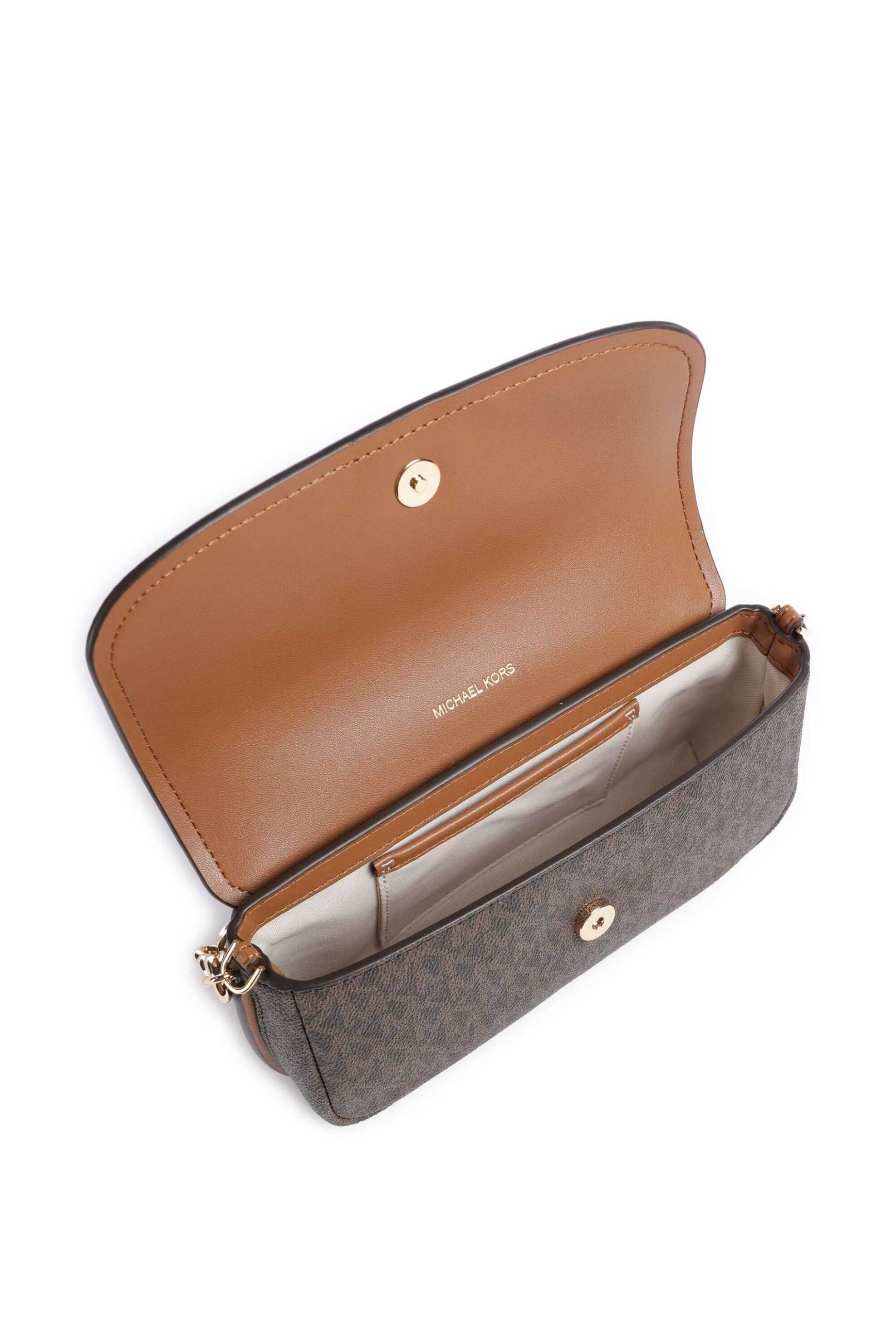 MICHAEL KORS Michael Kors γυναικεία τσάντα crossbody "Nolita Small" - 32S6GY5C5B Καφέ Σκούρο - 3