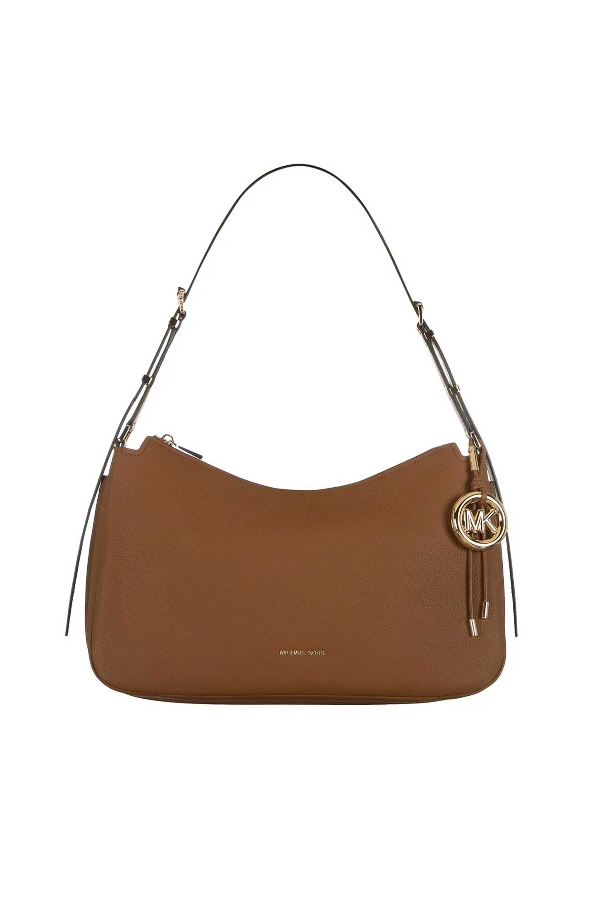 Michael Kors γυναικεία δερμάτινη τσάντα ώμου "Nolita Medium" - 30F5GY5M6L Καφέ