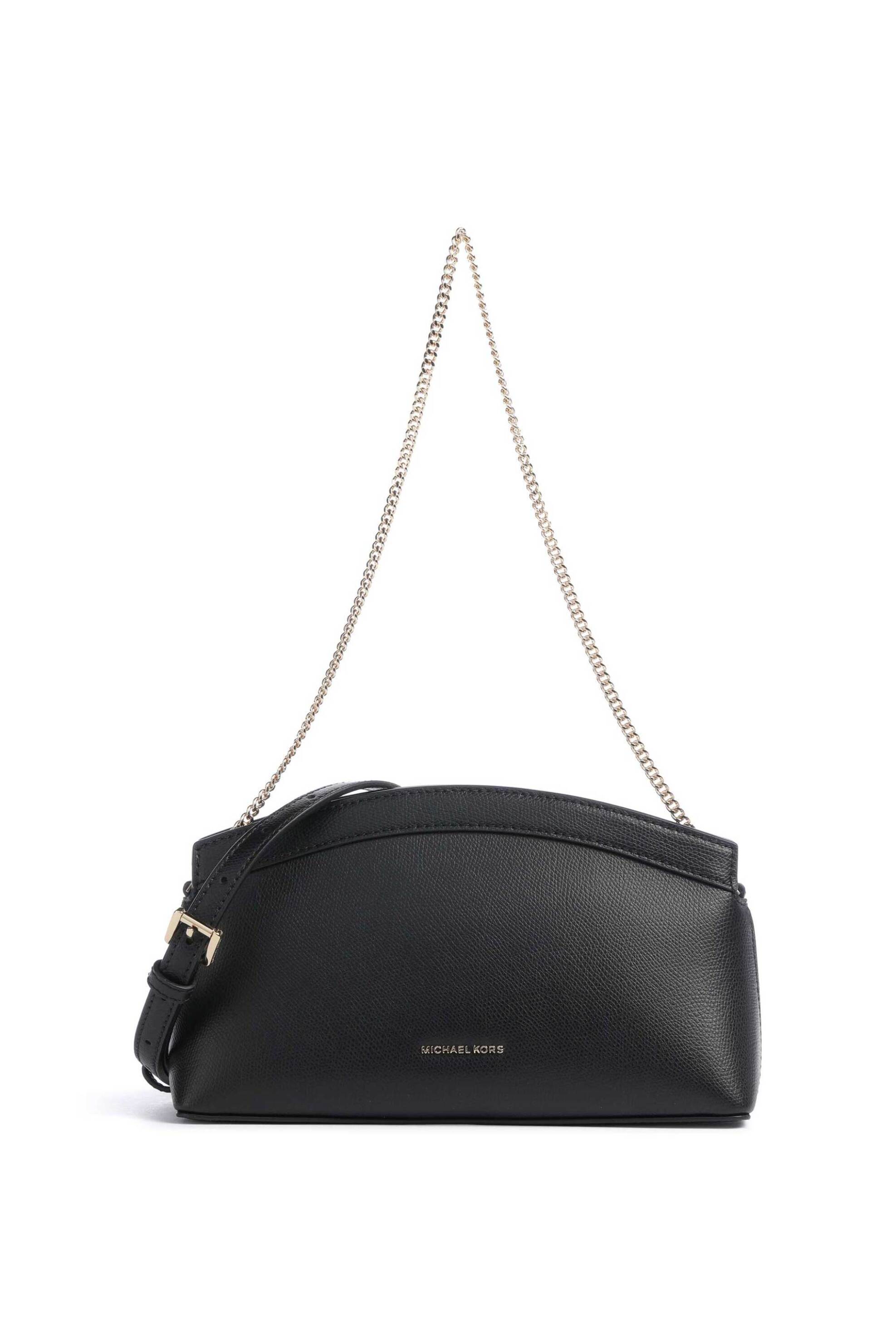 Michael Kors γυναικεία δερμάτινη τσάντα clutch/ώμου "Athena Small" - 30S6G13C5L Μαύρο