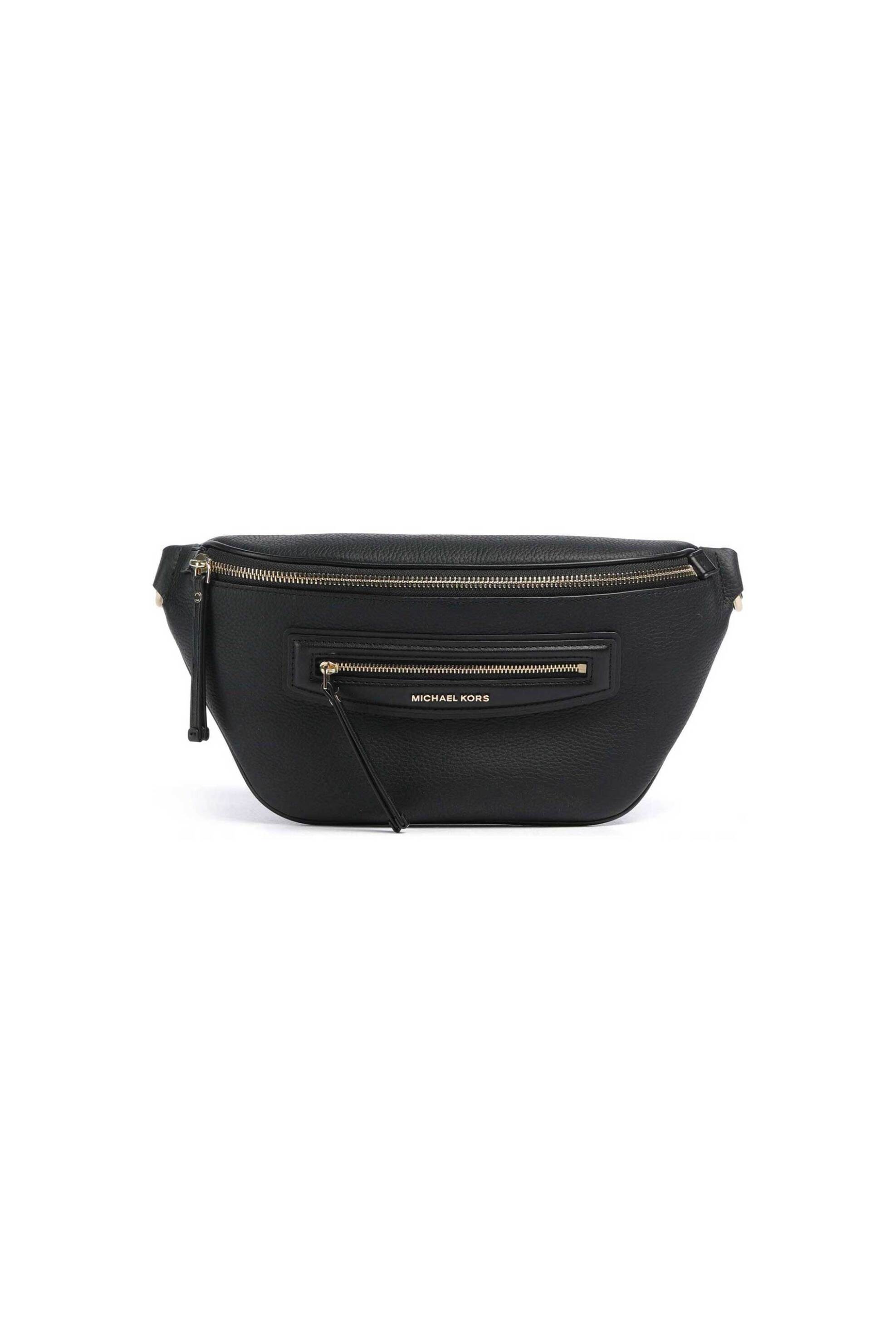 Michael Kors γυναικεία δερμάτινη τσάντα μέσης/crossbody "Jet Set Travel Medium" - 30S6GTVM2L Μαύρο