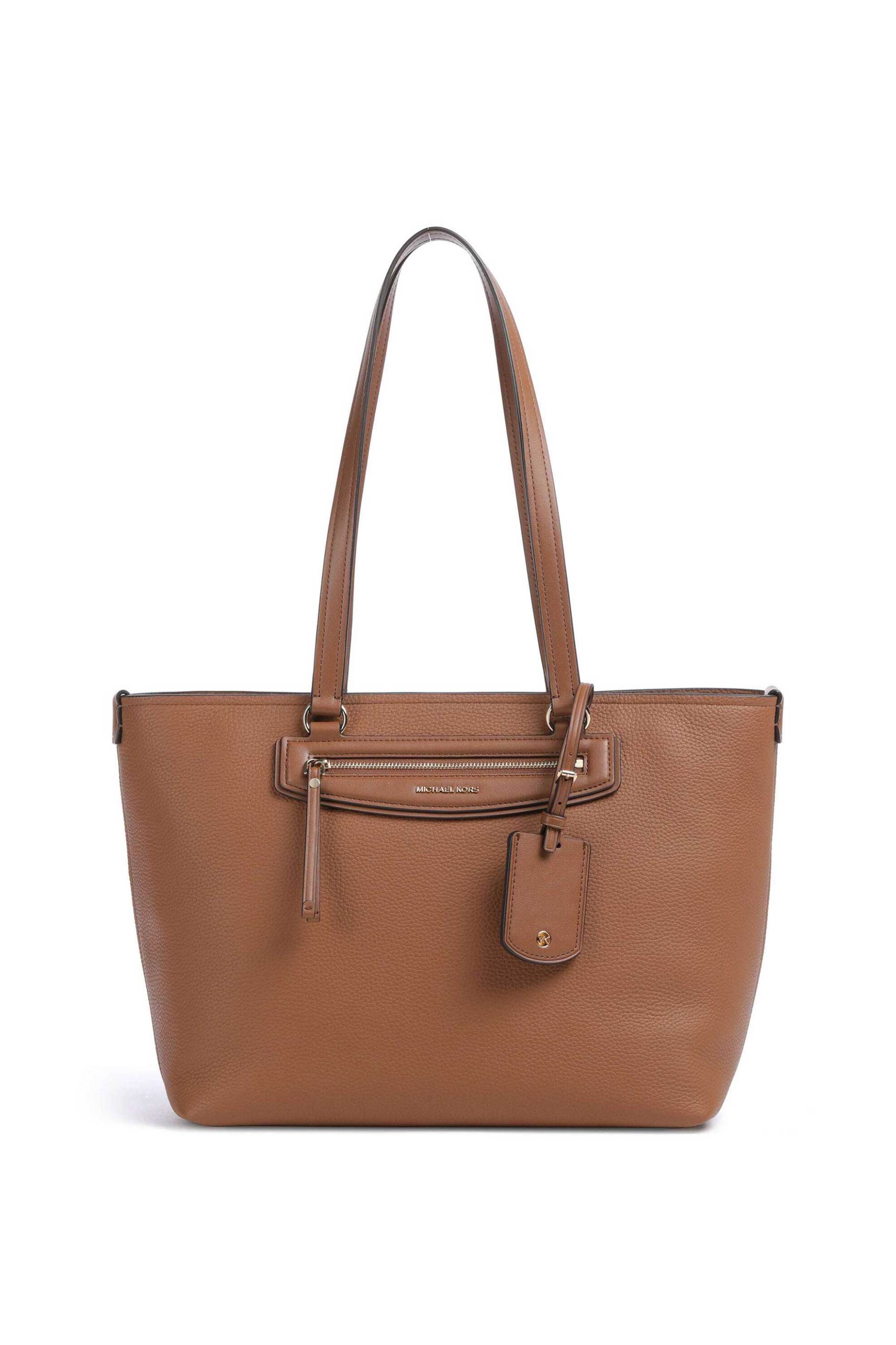 Michael Kors γυναικεία δερμάτινη τσάντα tote "Jet Set Travel Medium" - 30S6GTVT2L Καφέ