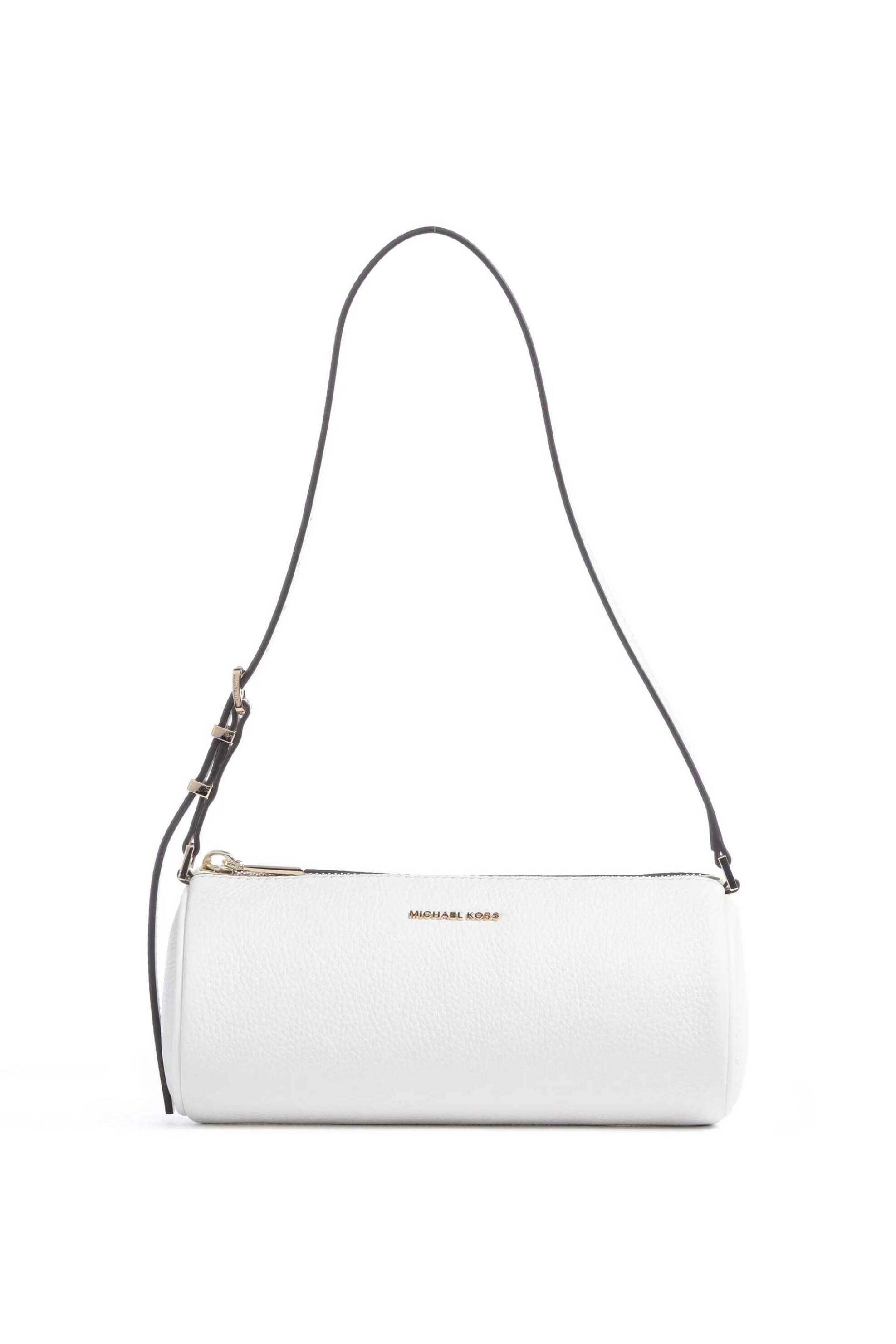 Michael Kors γυναικεία δερμάτινη τσάντα ώμου "Izzy Small" - 32S6GZYC1L Λευκό