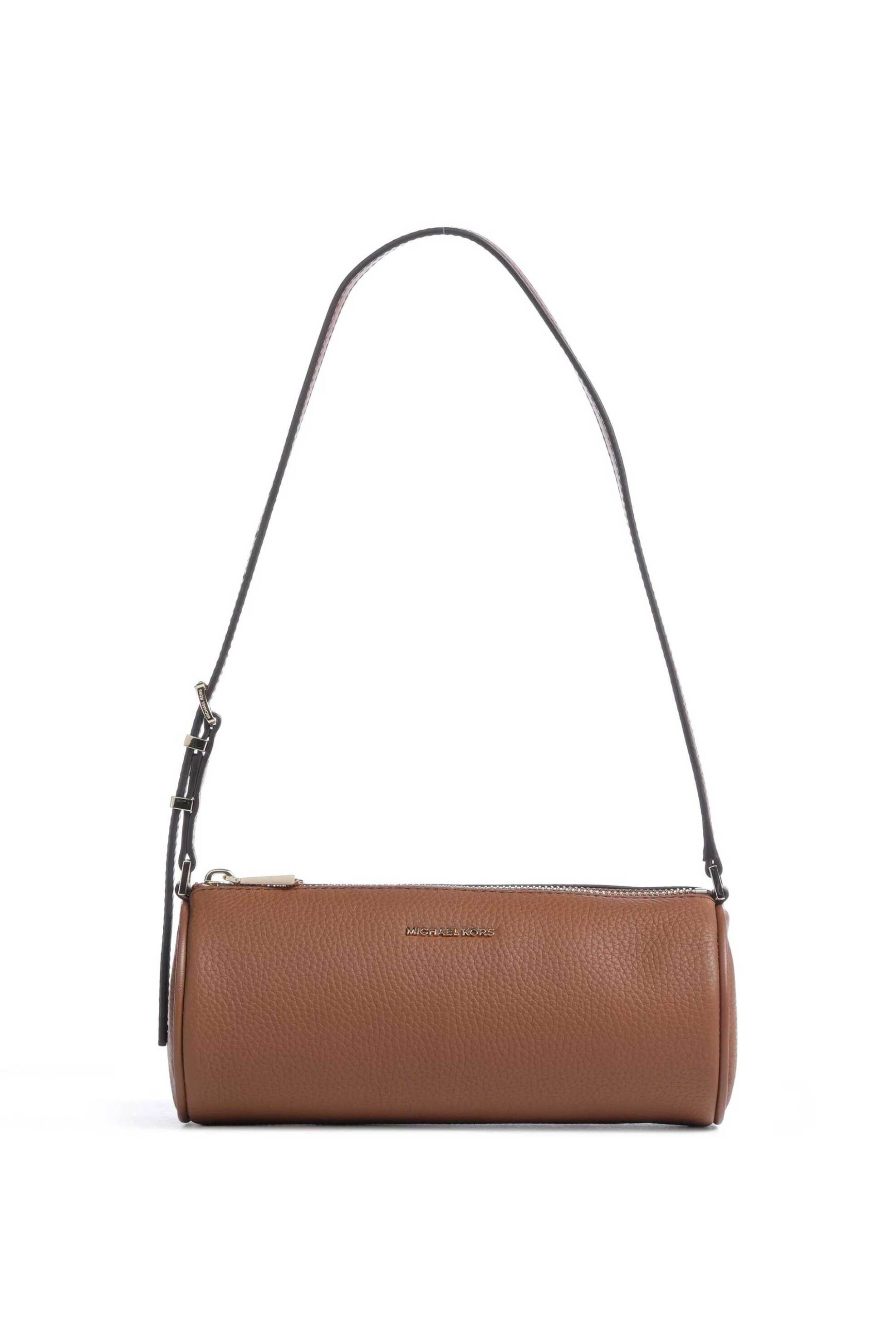 Michael Kors γυναικεία δερμάτινη τσάντα ώμου "Izzy Small" - 32S6GZYC1L Καφέ
