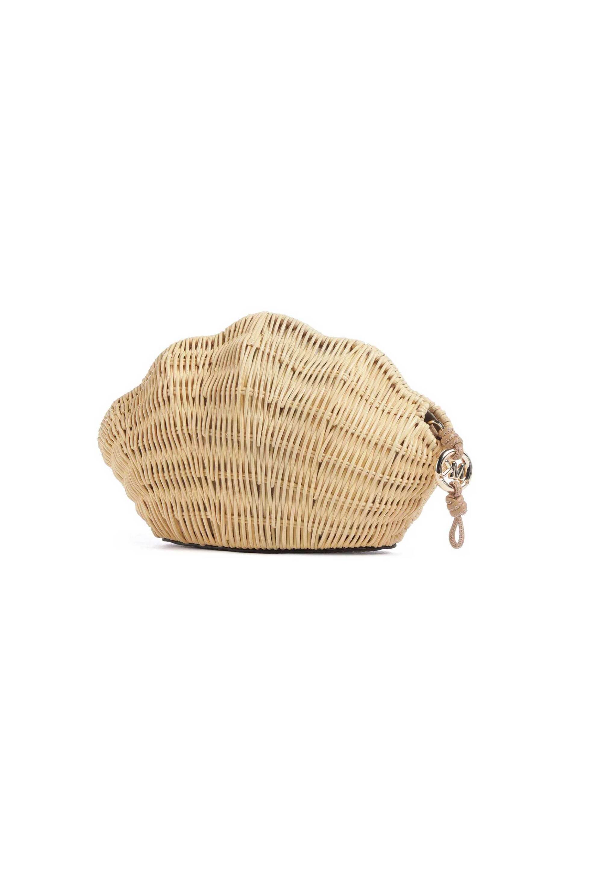 MICHAEL KORS Michael Kors γυναικεία ψάθινη τσάντα clutch "Shelly" - 30S6G16C5W Μπεζ - 2