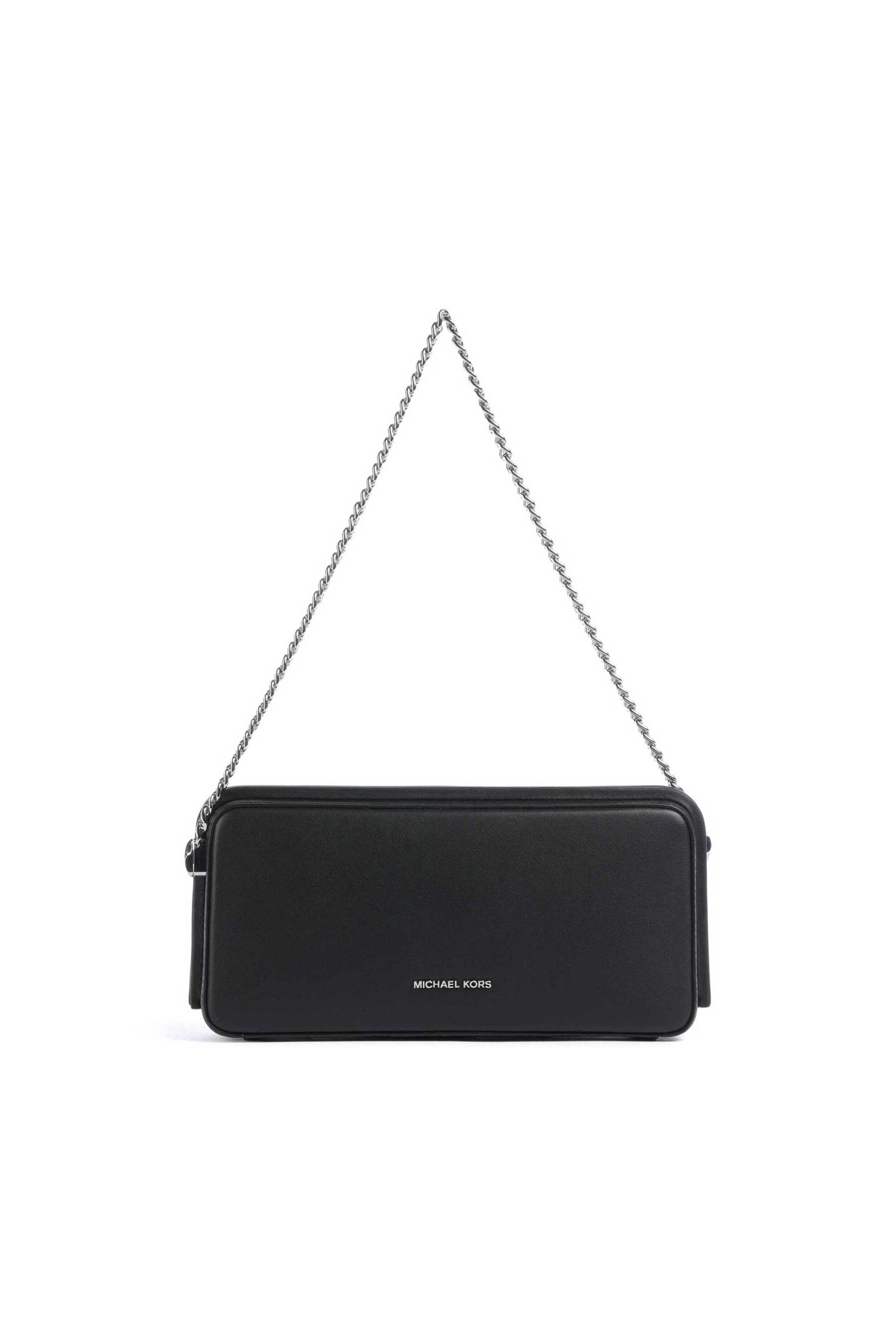 Michael Kors γυναικεία δερμάτινη τσάντα clutch/ώμου "Goldie" - 30S6S14C6L Μαύρο