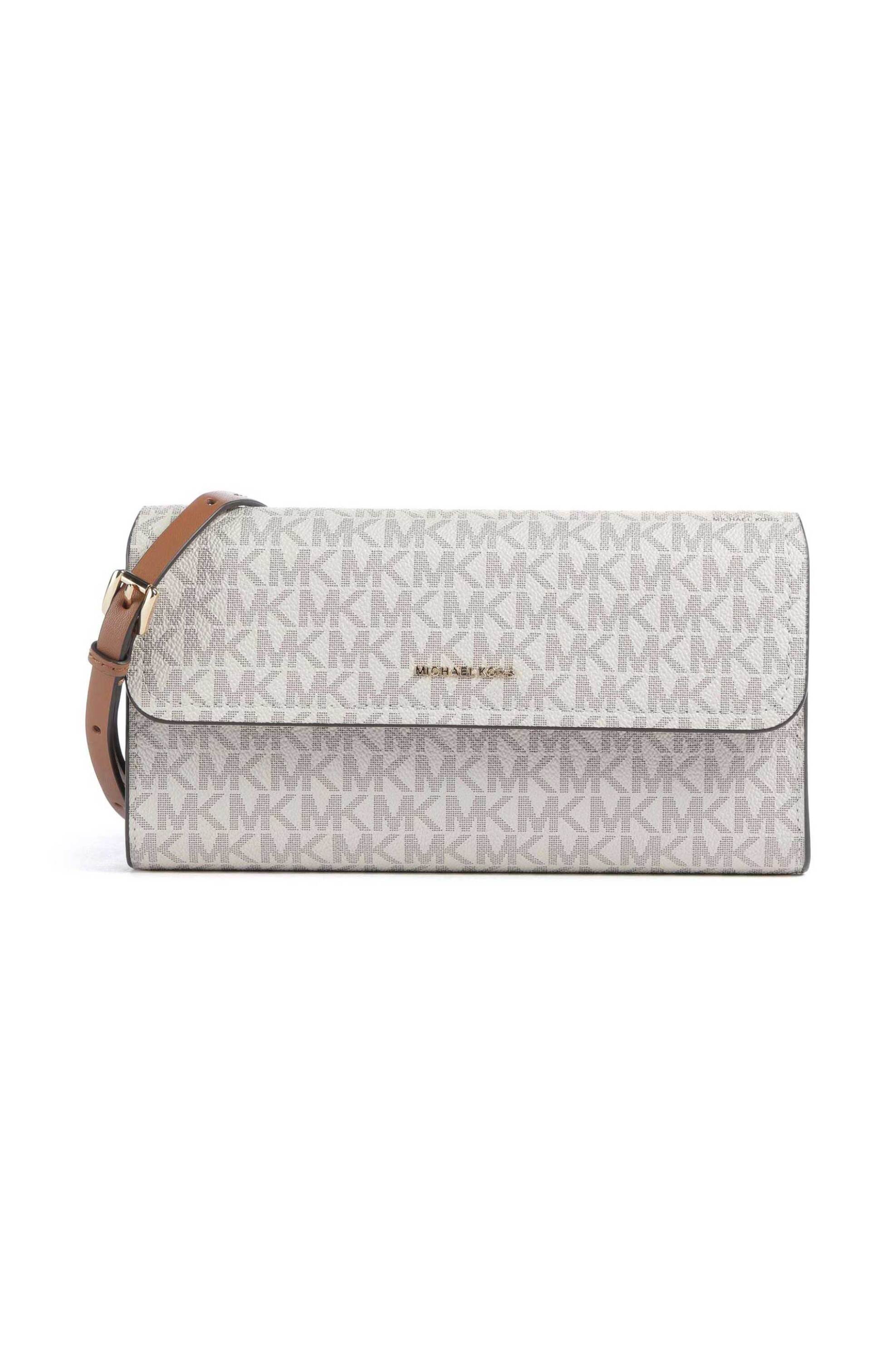 Michael Kors γυναικεία τσάντα crossbody/smartphone "Jet Set Small" - 32S6GJ6C5B Εκρού